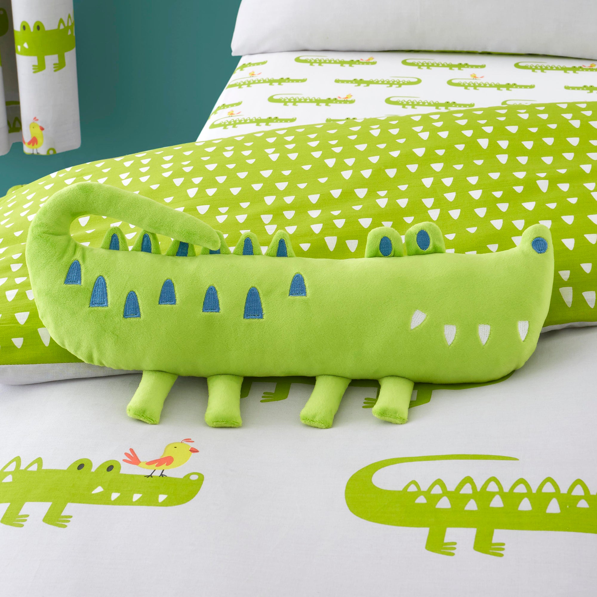 Crocodile Smiles - Children's Cuddly Cushion - by Cosatto
