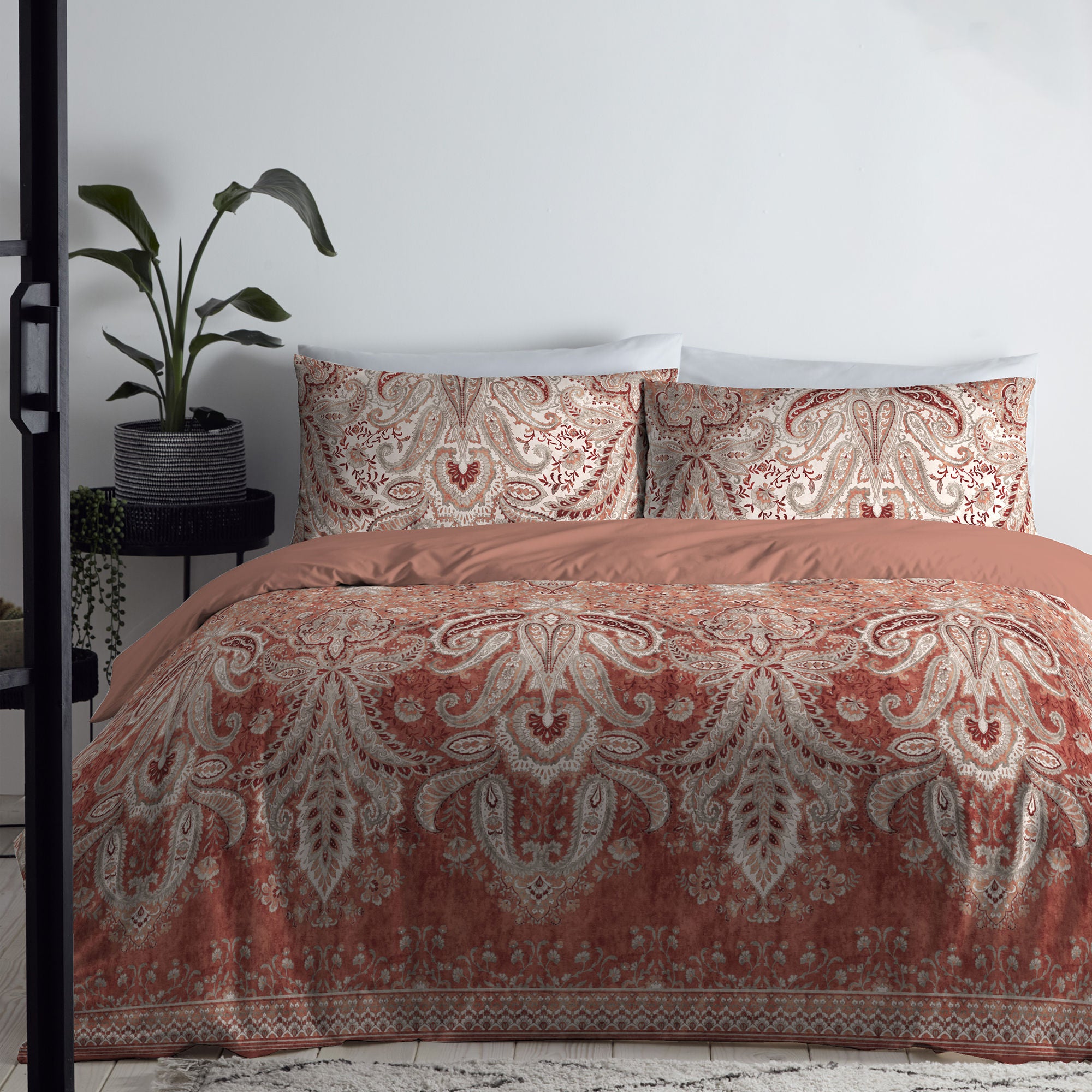 Duvet Cover Set Anika by Appletree Promo in Terracotta