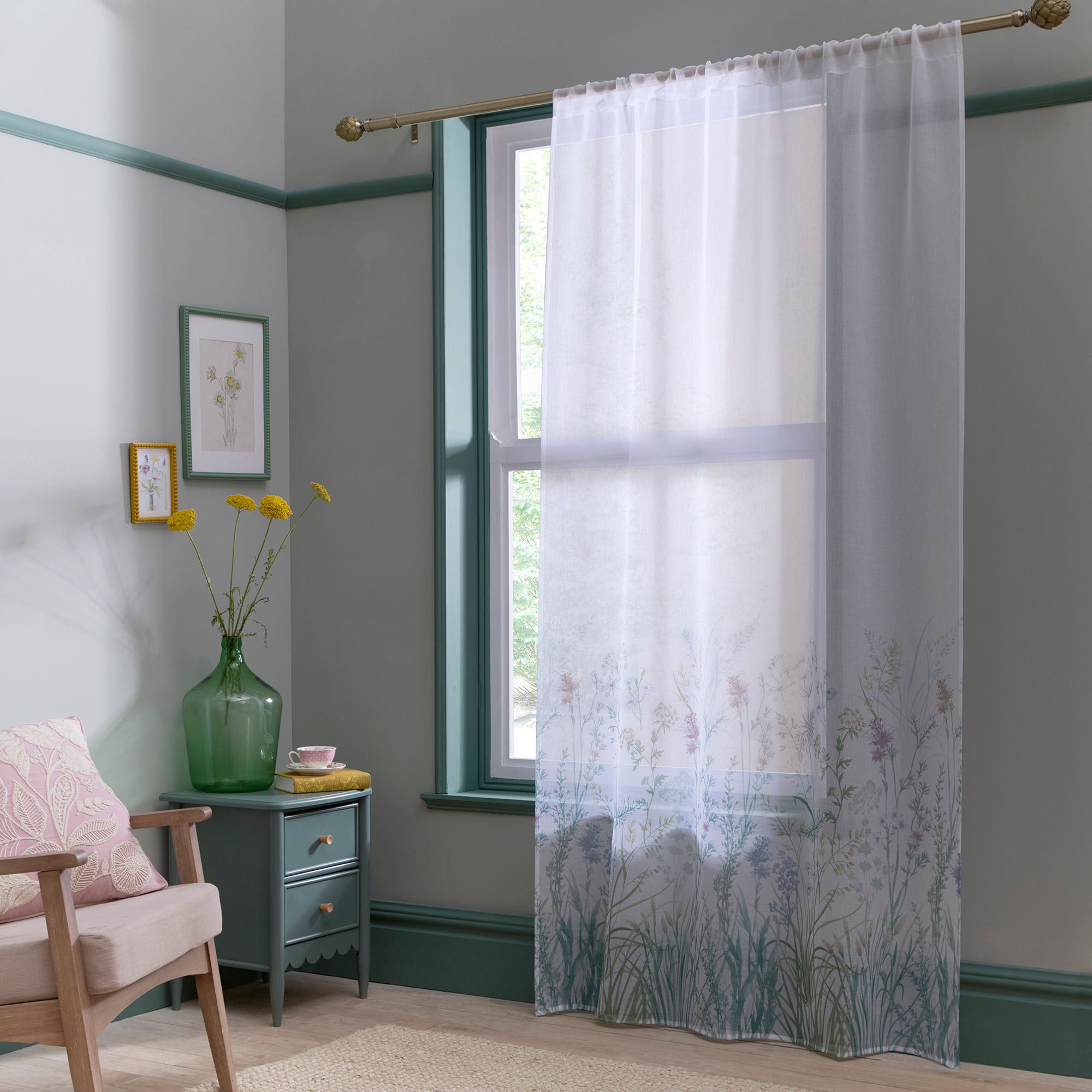 Voile Panel Arianna by Appletree Heritage in Natural