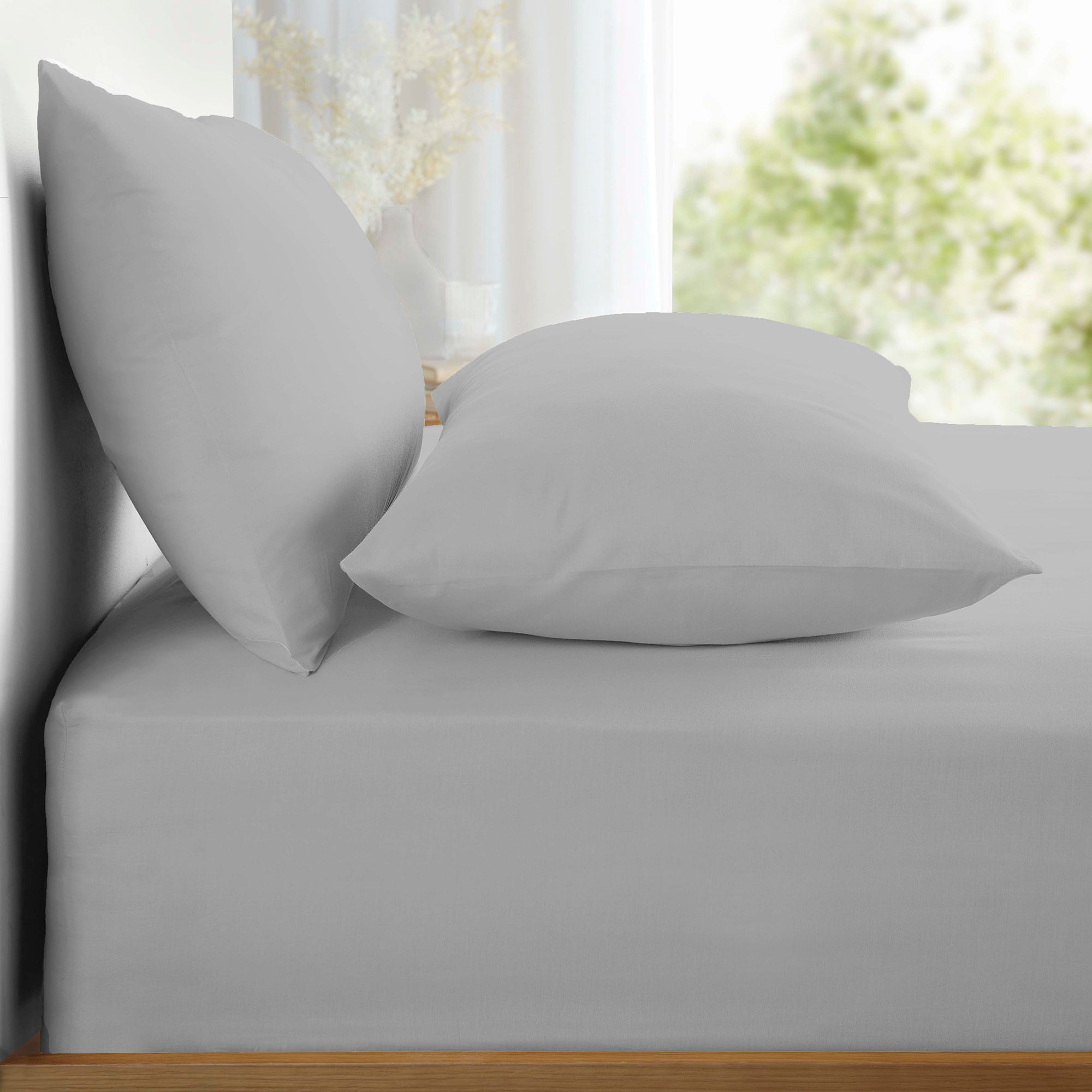 28cm Fitted Sheet Appletree Pure Cotton by Appletree Style in Silver