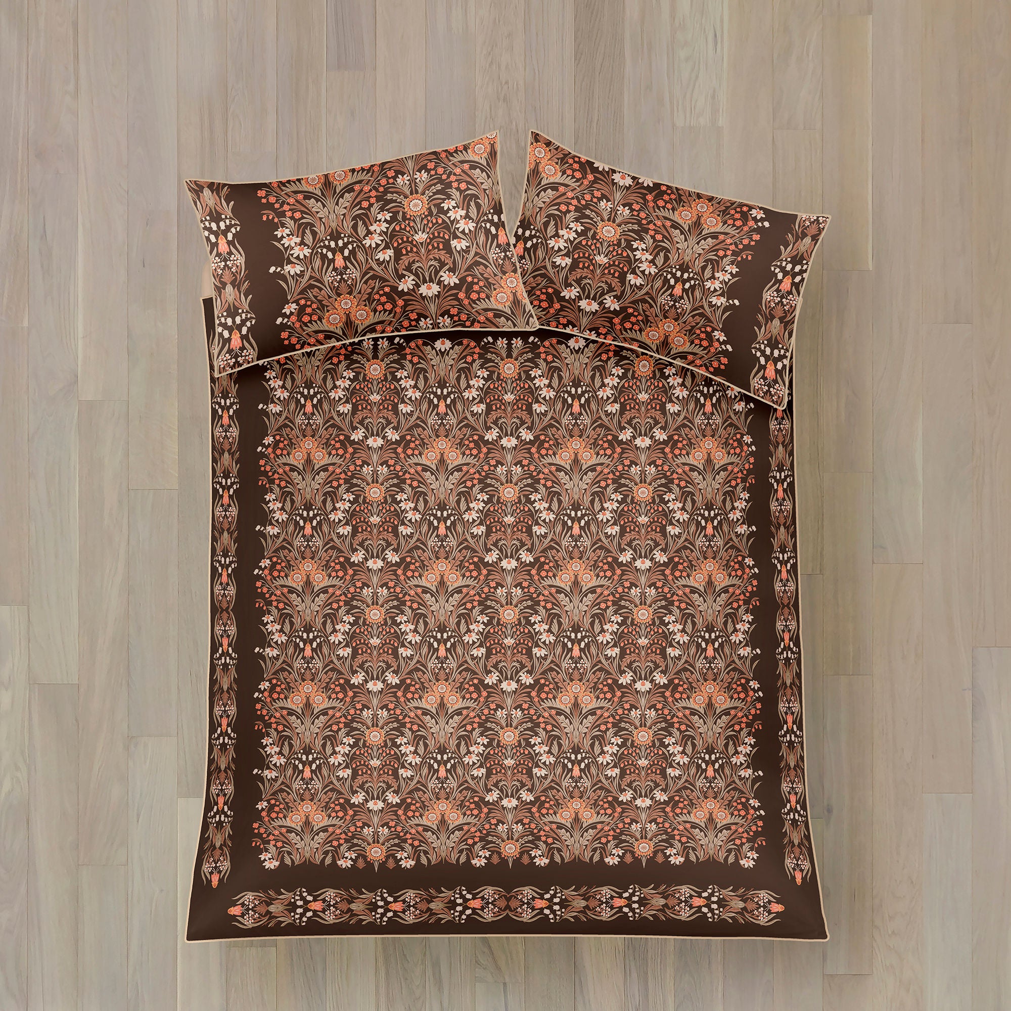 Duvet Cover Set Audrey by Appletree Heritage in Spice