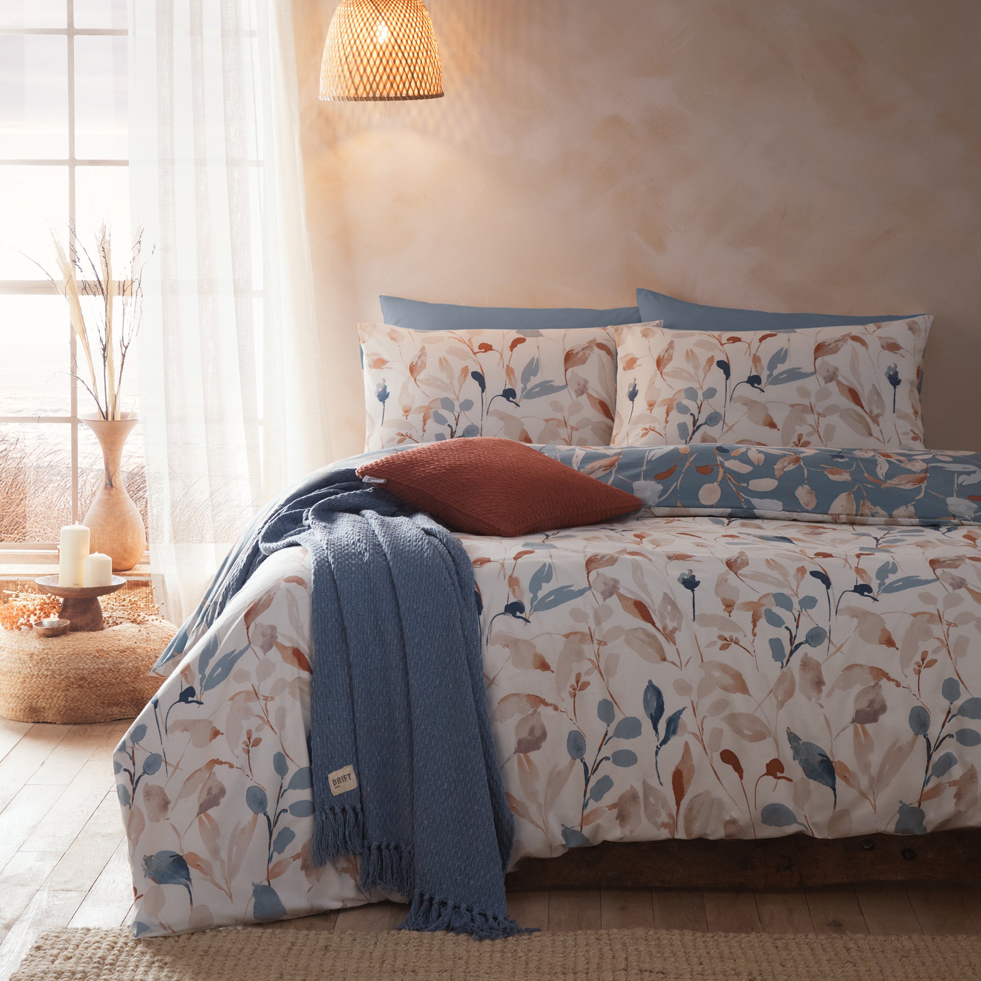 Duvet Cover Set Anya by Drift Home in Blue