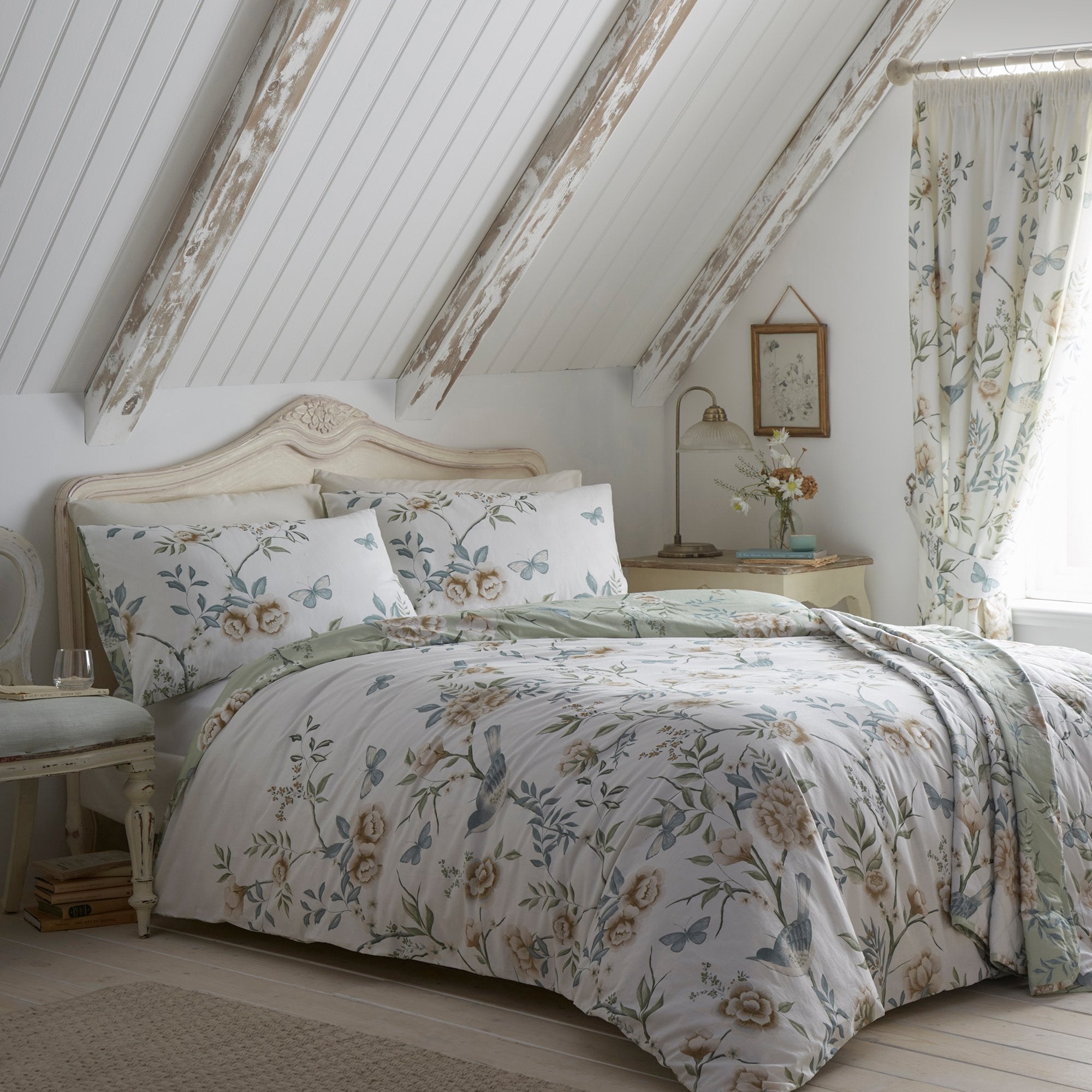 Duvet Cover Set Amelle by Dreams & Drapes Design in Green