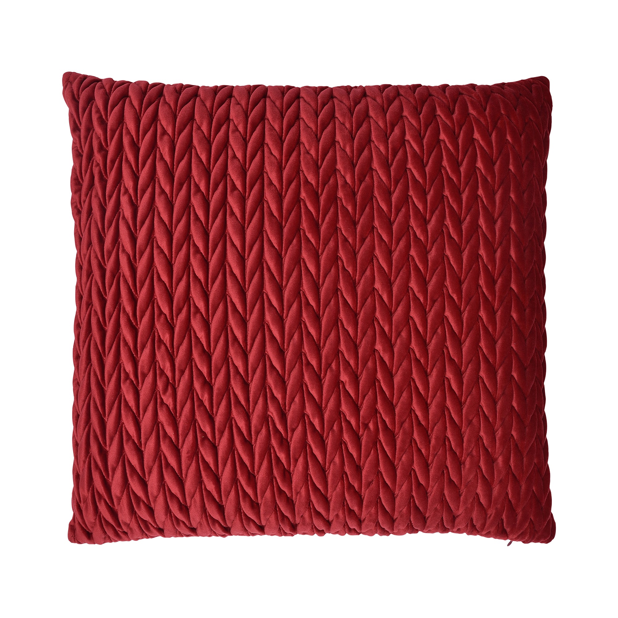 Filled Cushion Amory by Laurence Llewelyn-Bowen in Claret