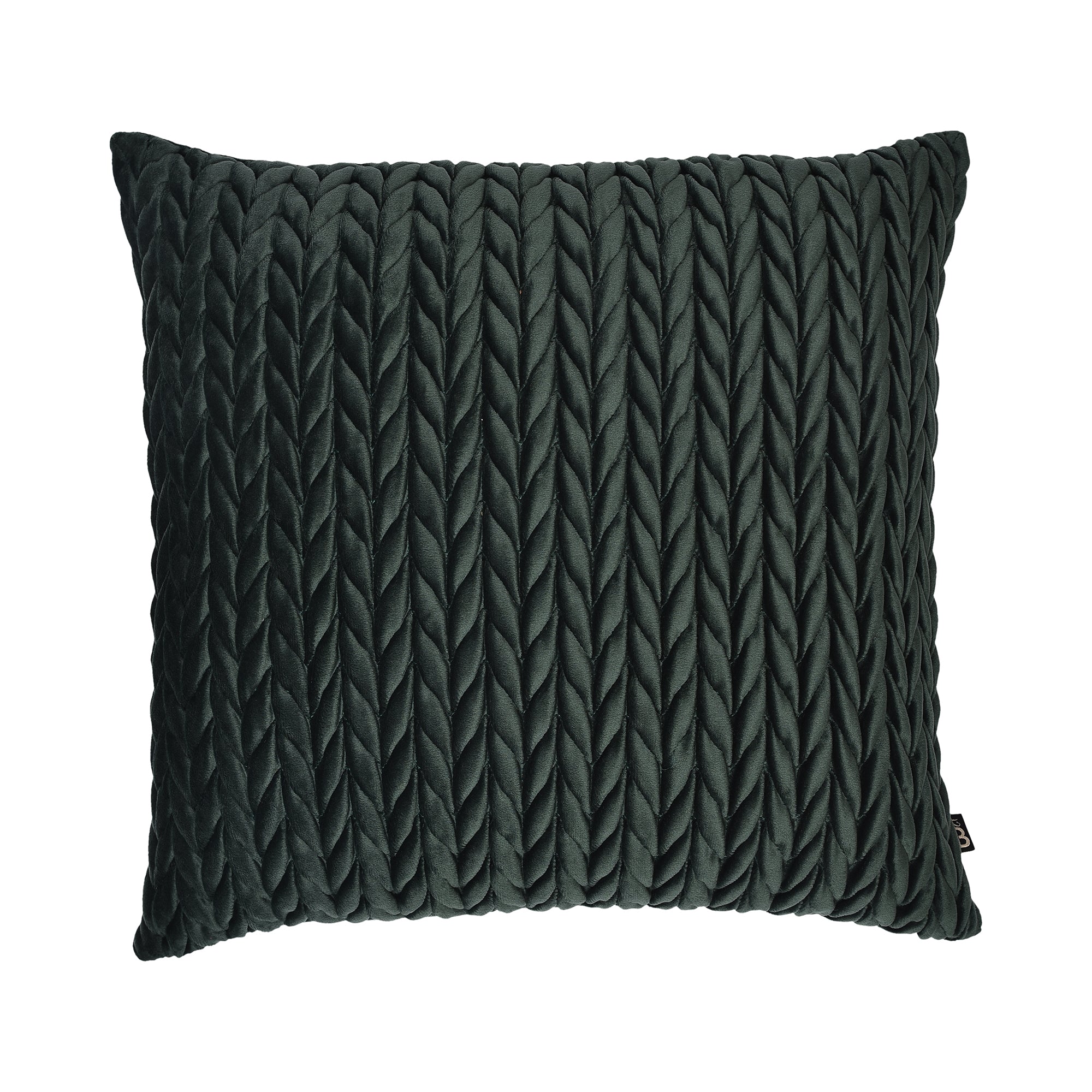 Filled Cushion Amory by Laurence Llewelyn-Bowen in Bottle Green