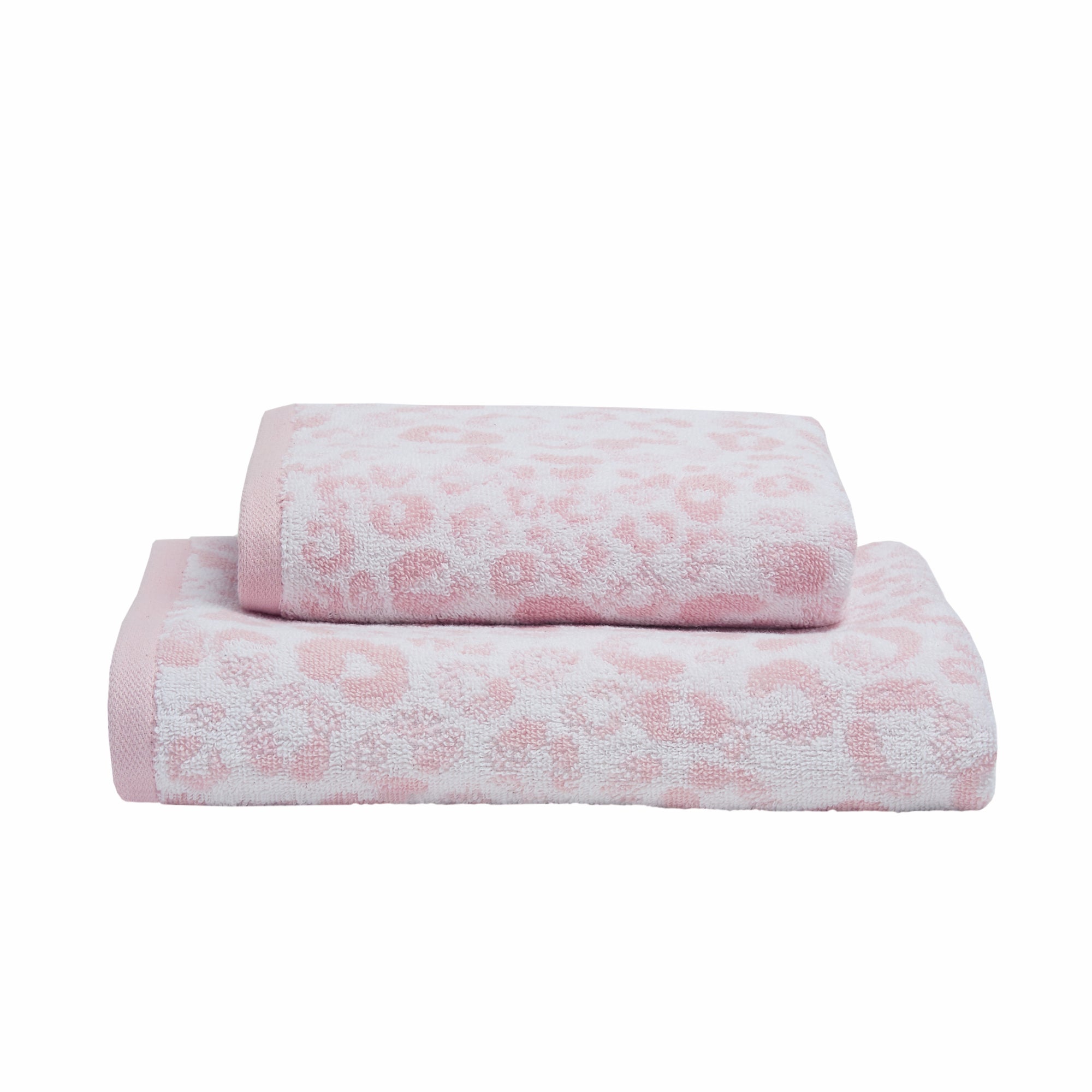 Hand Towel (2 pack) Animal Print by Fusion Bathroom in Blush