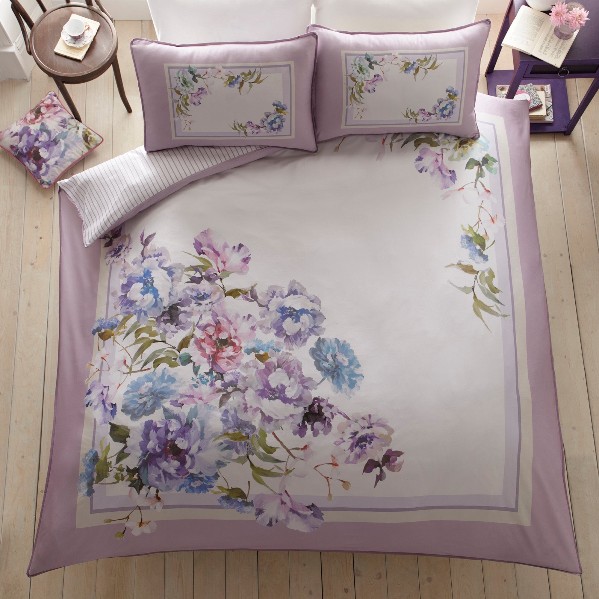 Duvet Cover Set Arley by Appletree Heritage in Mauve