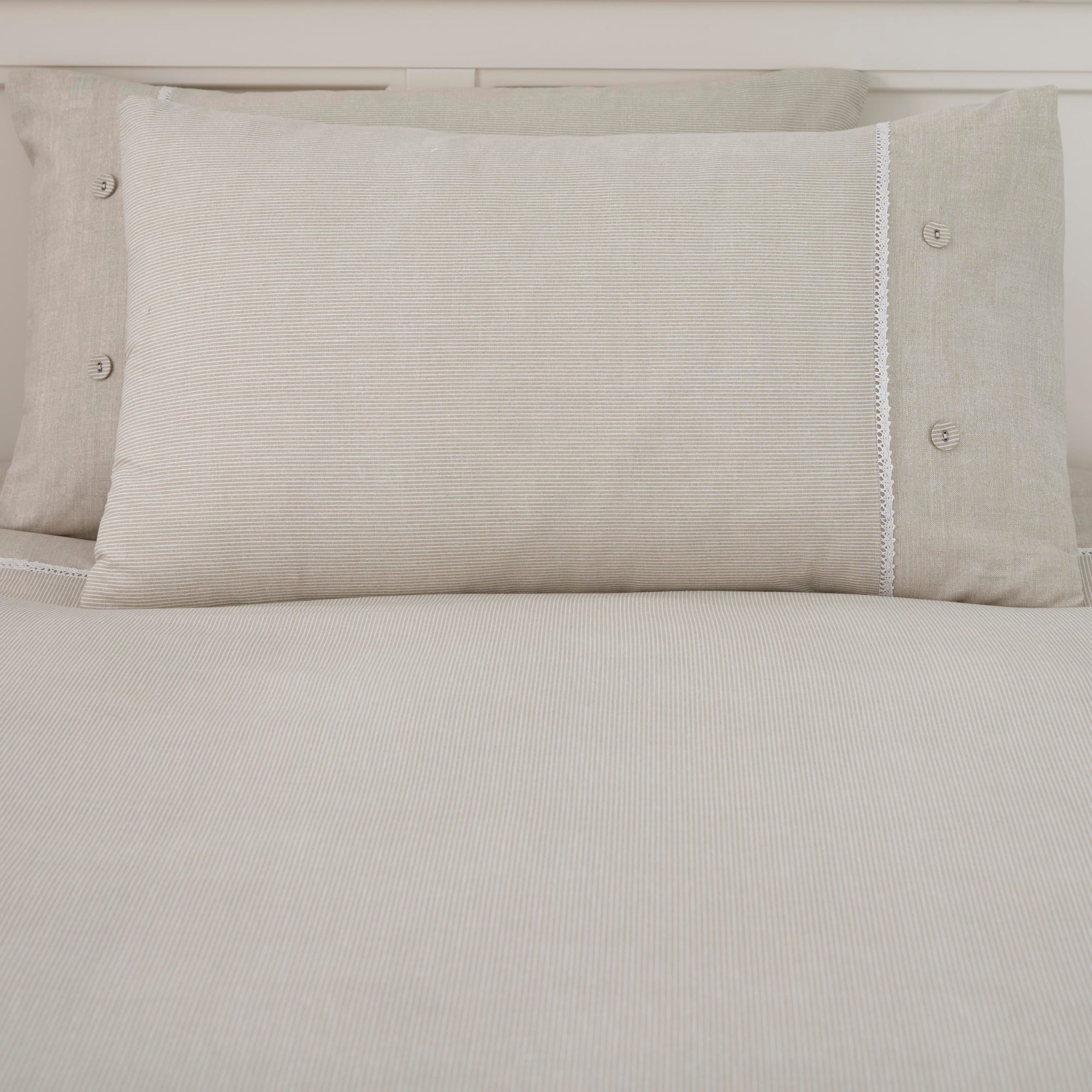Duvet Cover Set Ashbury by Serene in Natural