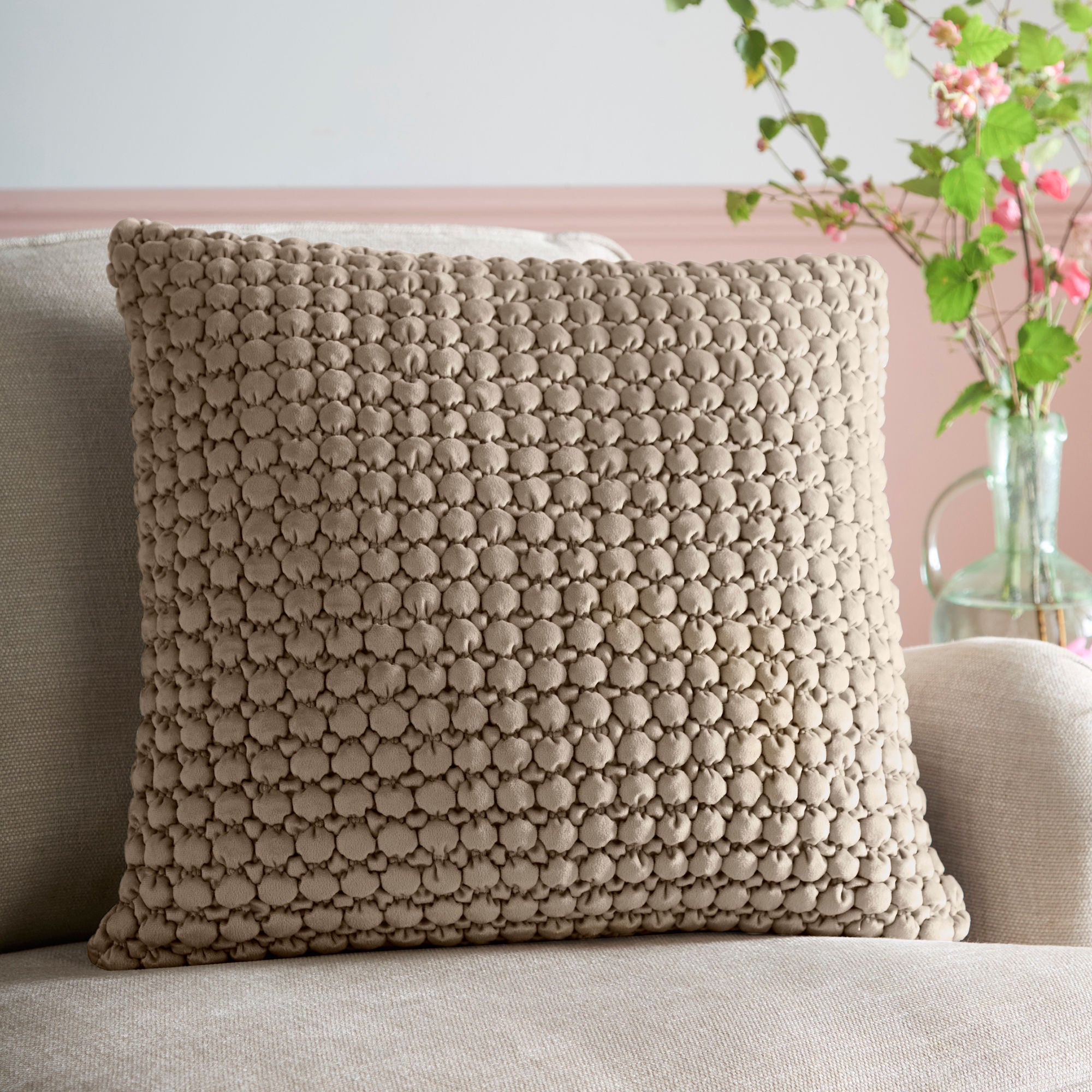 Cushion Bobble by Appletree Heritage in Natural
