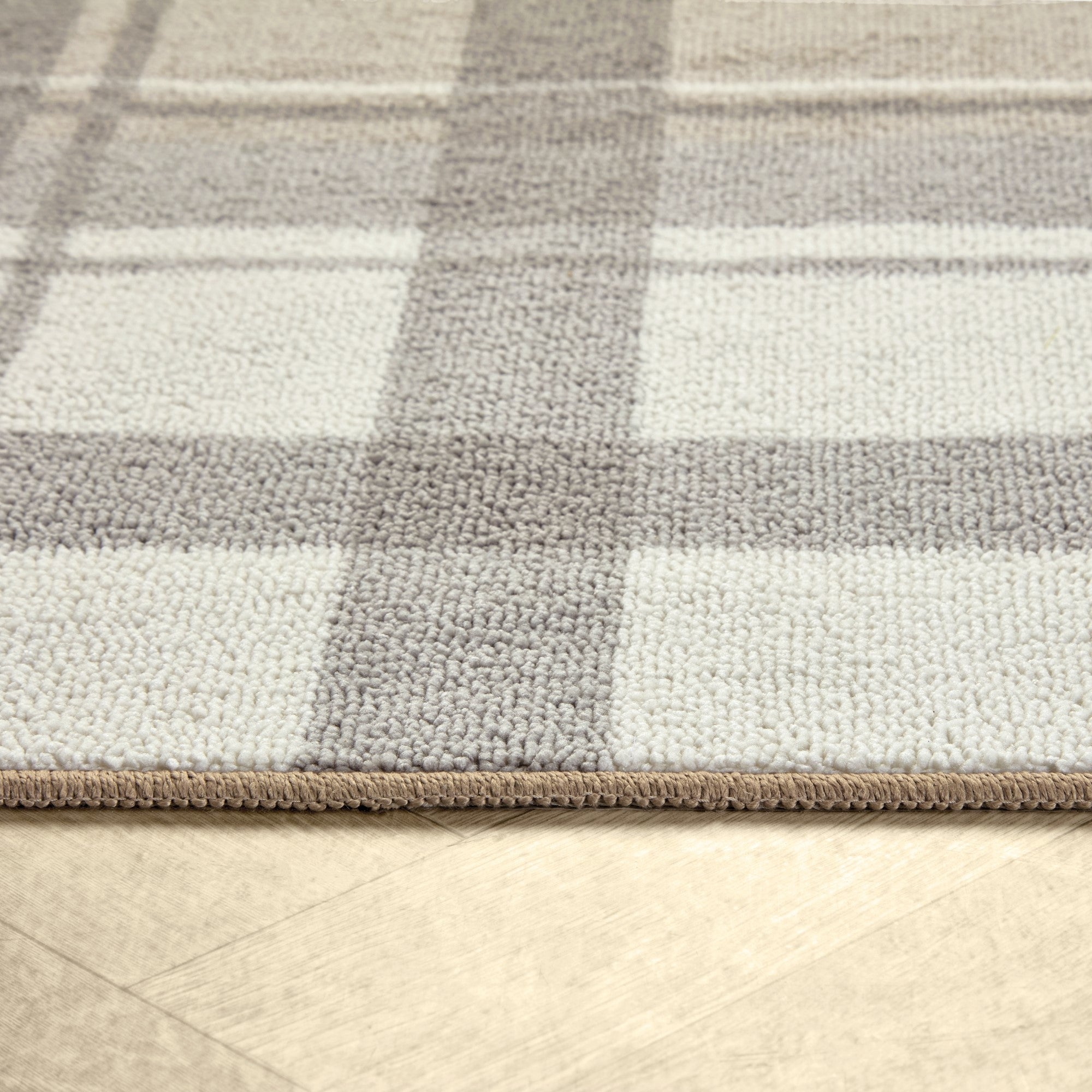 Washable Rug Balmoral Check by Fusion in Natural