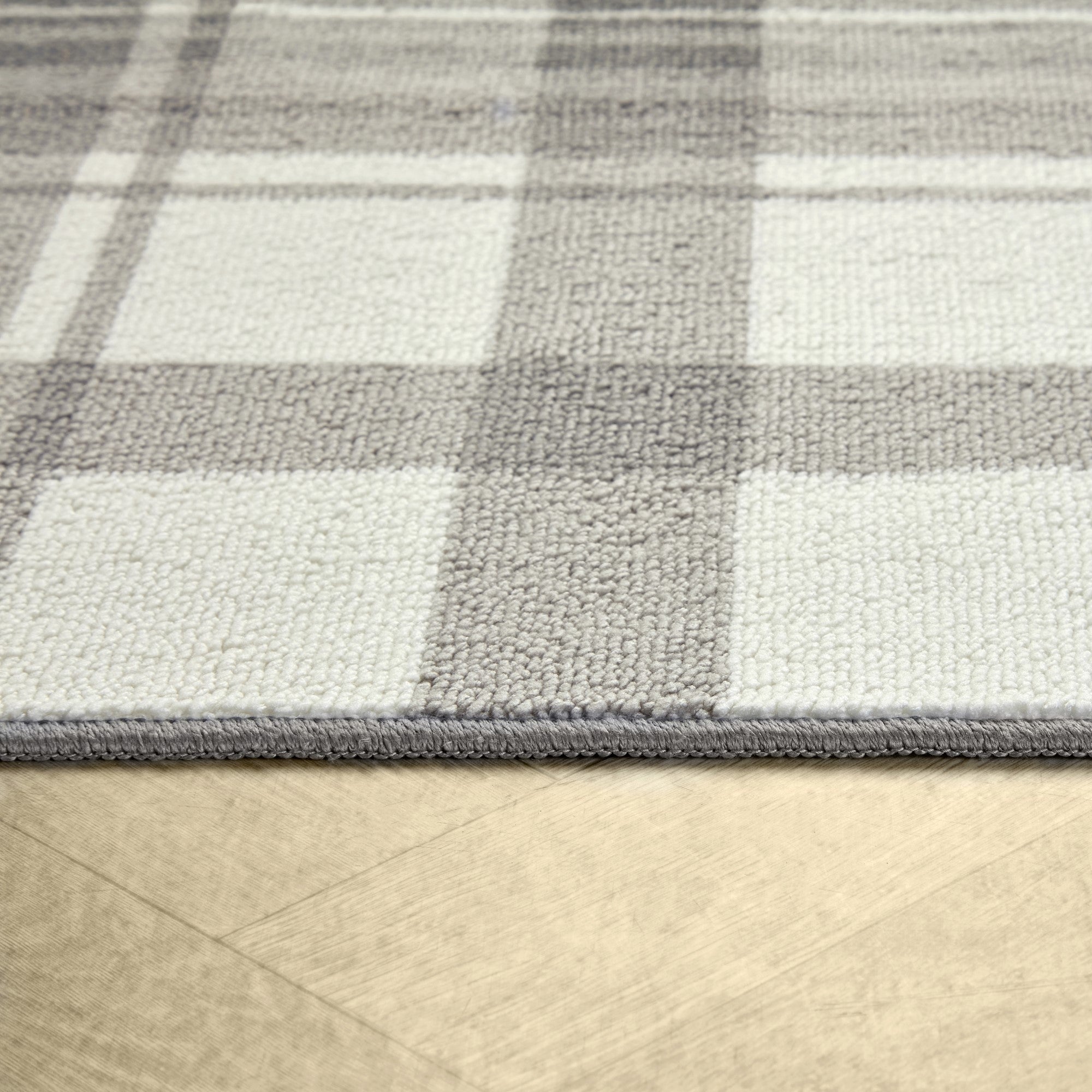 Washable Rug Balmoral Check by Fusion in Slate