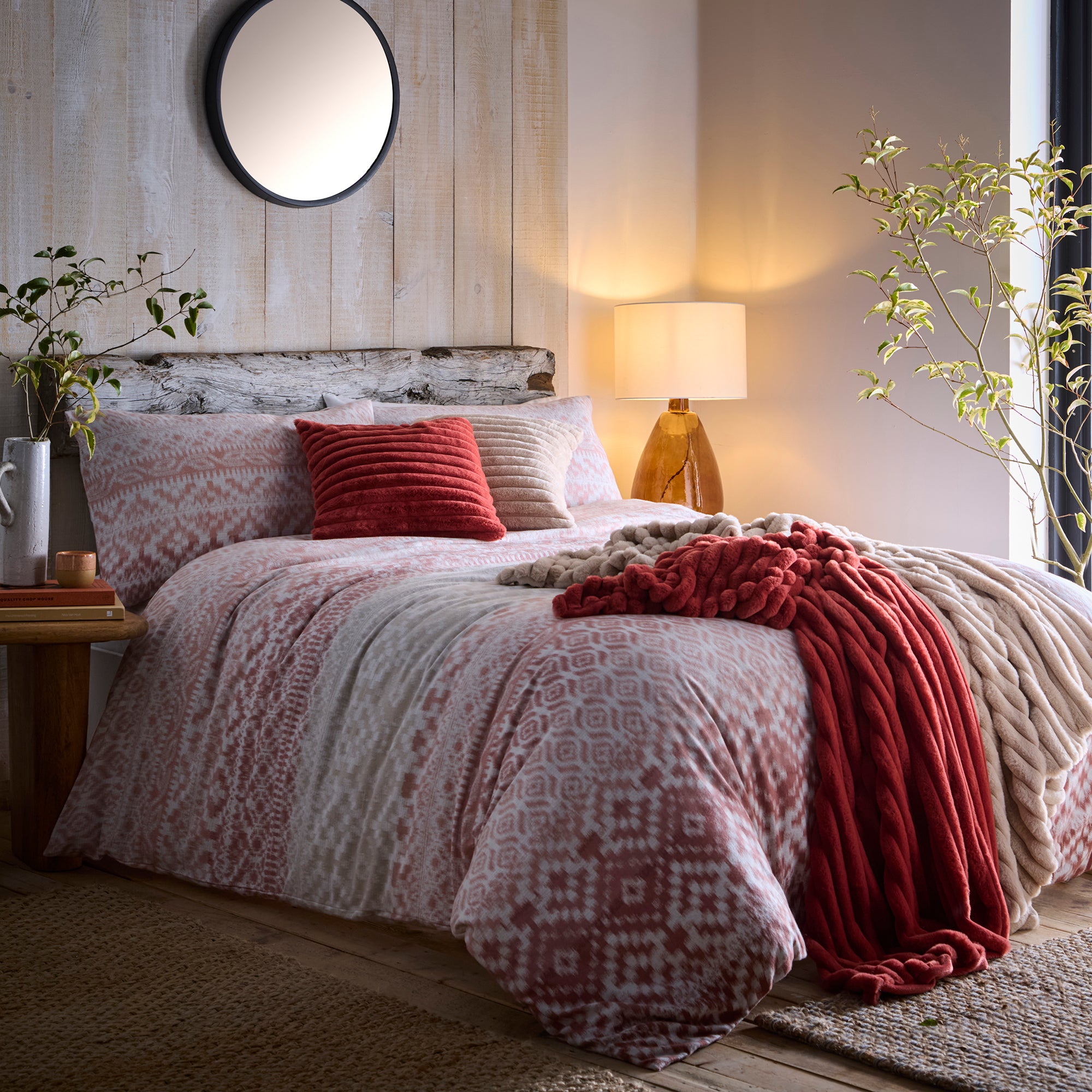 Duvet Cover Set Bergen by Appletree Hygge in Terracotta