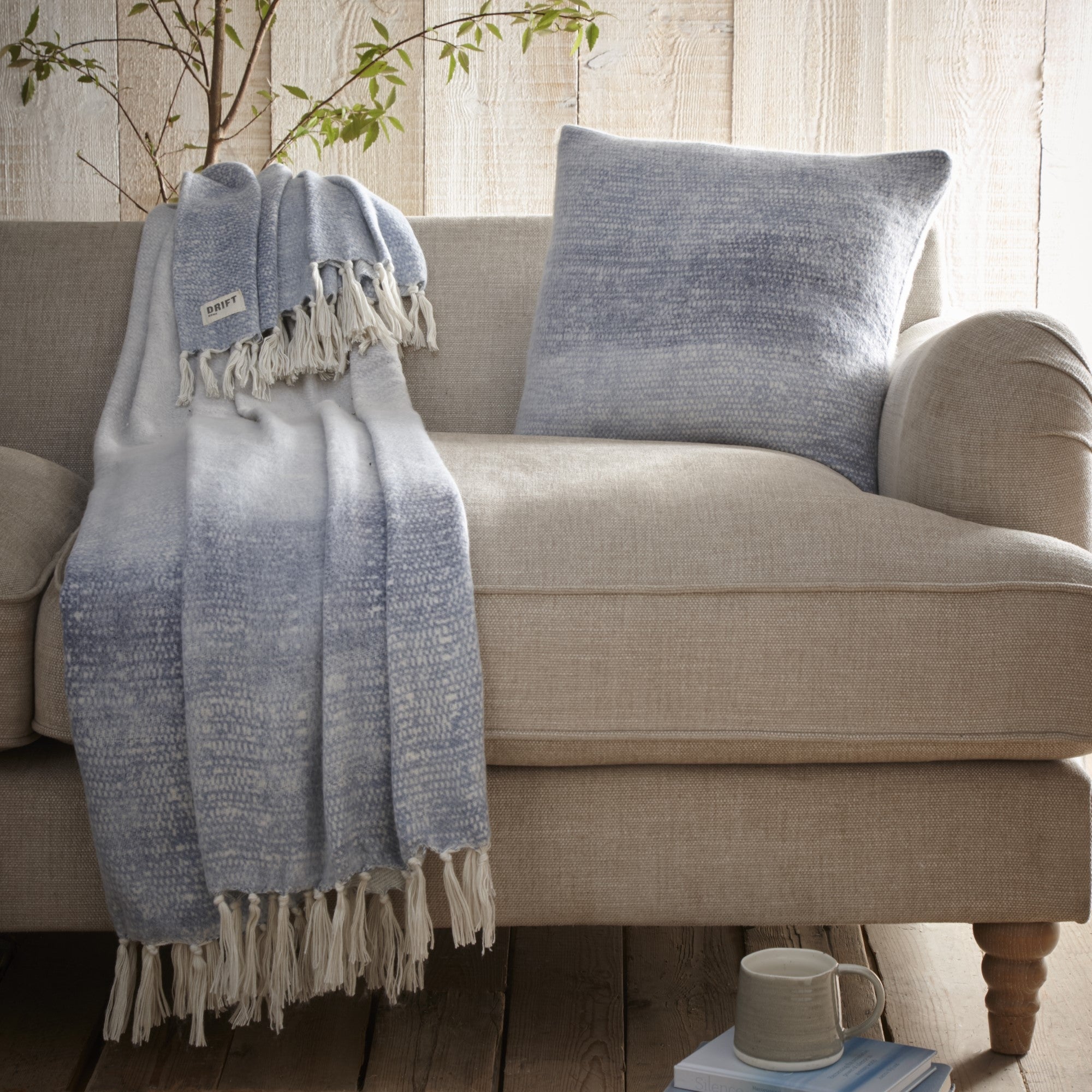 Cushion Bretton by Drift Home in Blue