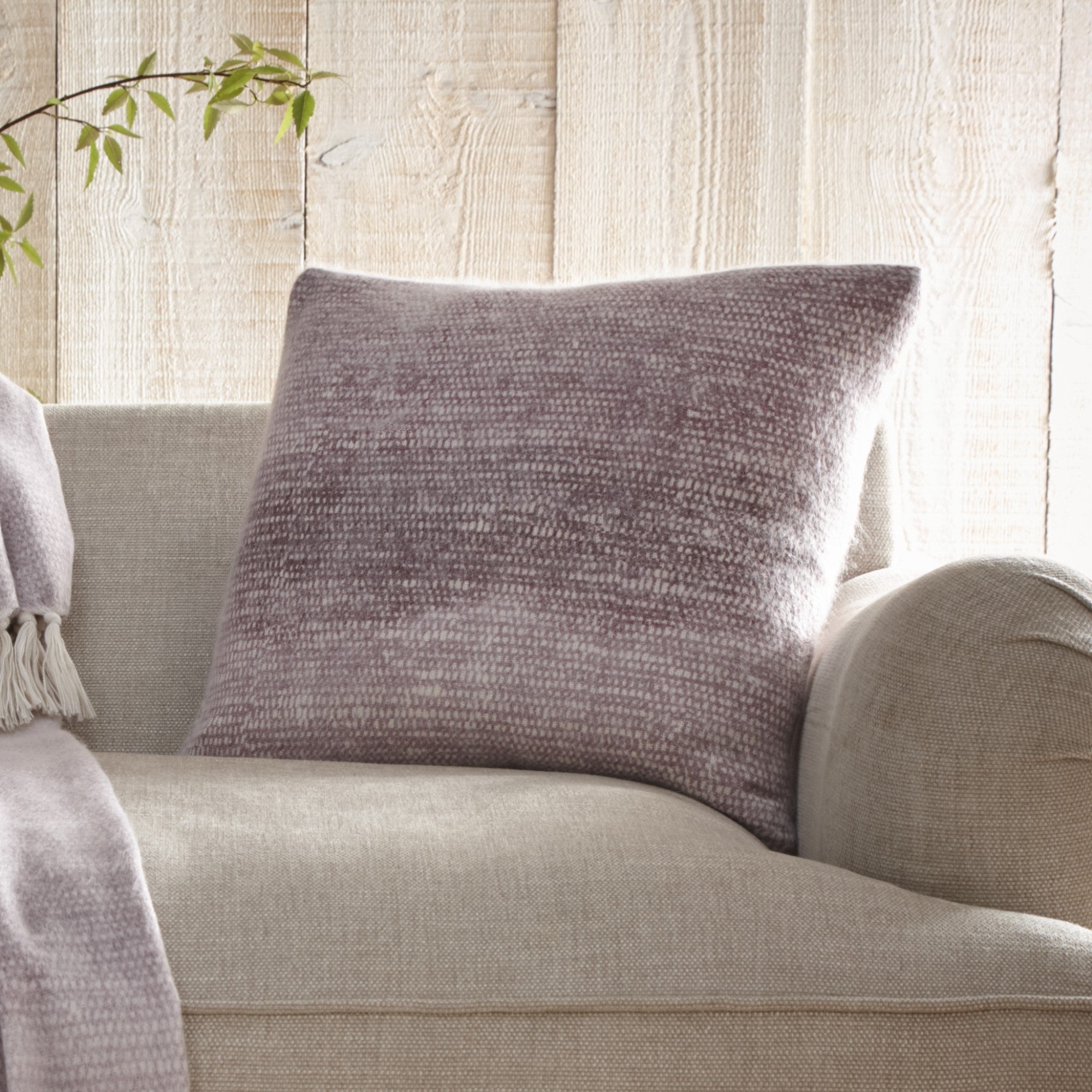 Cushion Bretton by Drift Home in Mauve