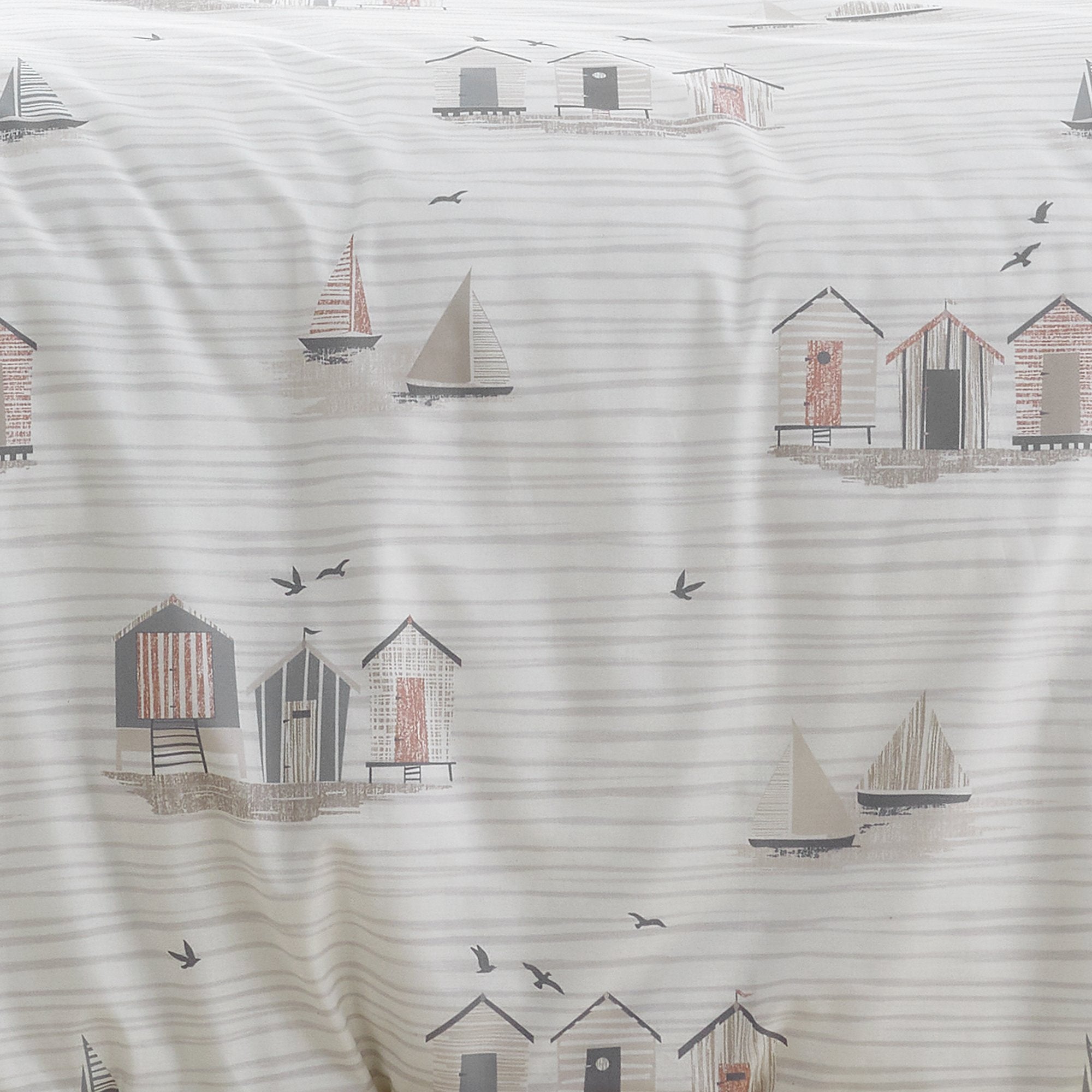 Duvet Cover Set Beach Huts by Fusion in Natural