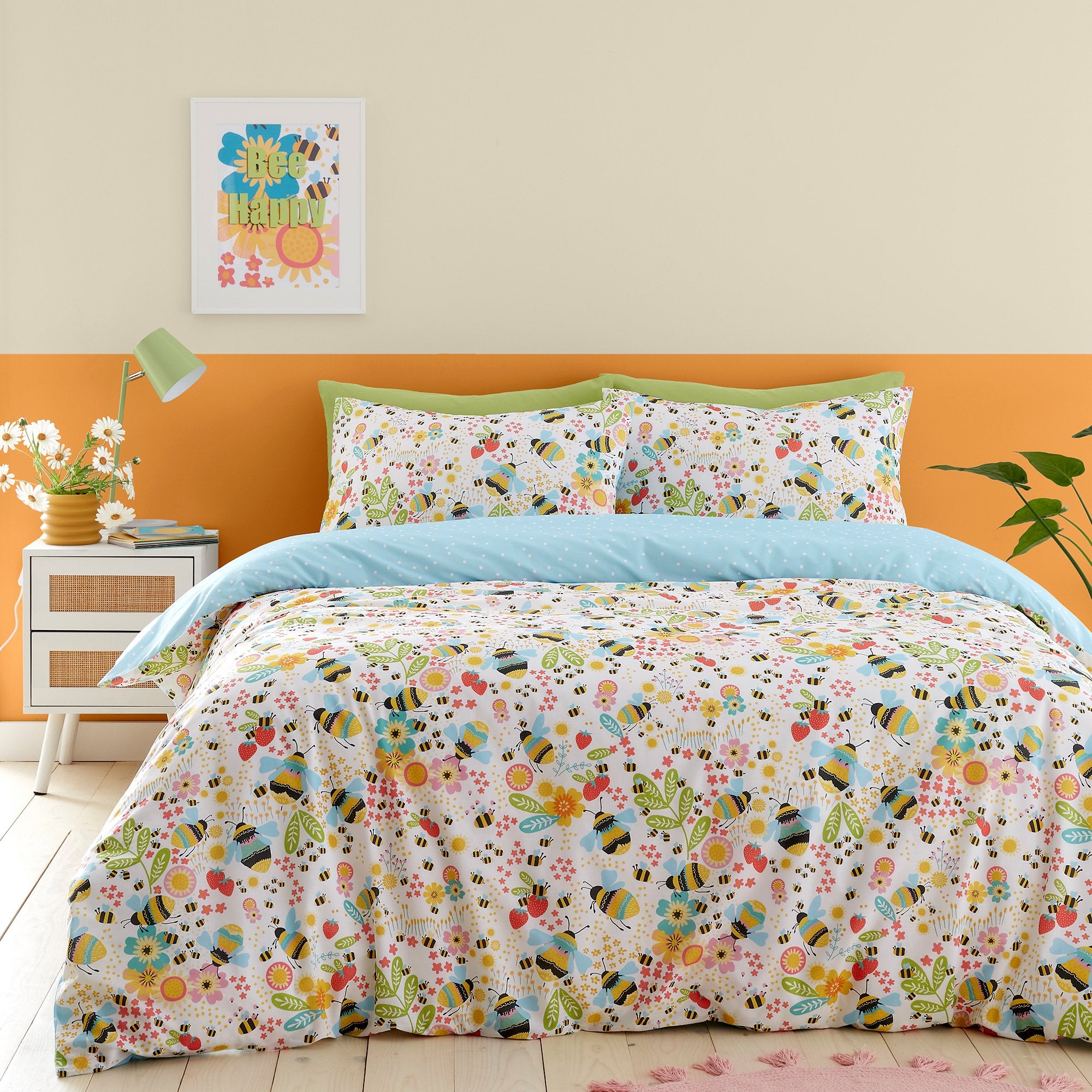 Duvet Cover Set Buzzy Bee by Fusion in Ochre