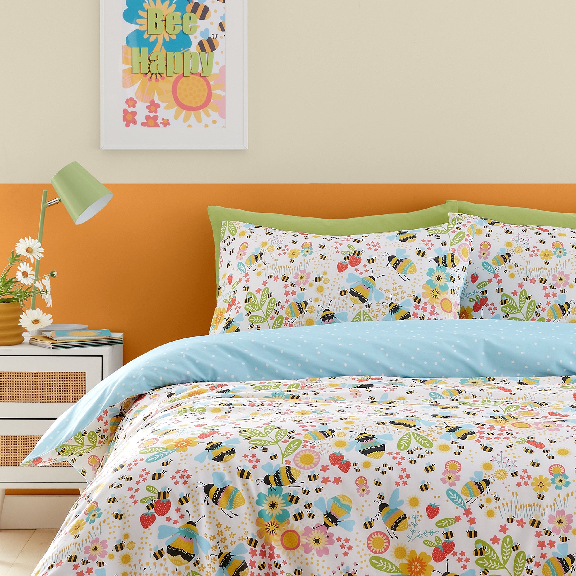 Duvet Cover Set Buzzy Bee by Fusion in Ochre
