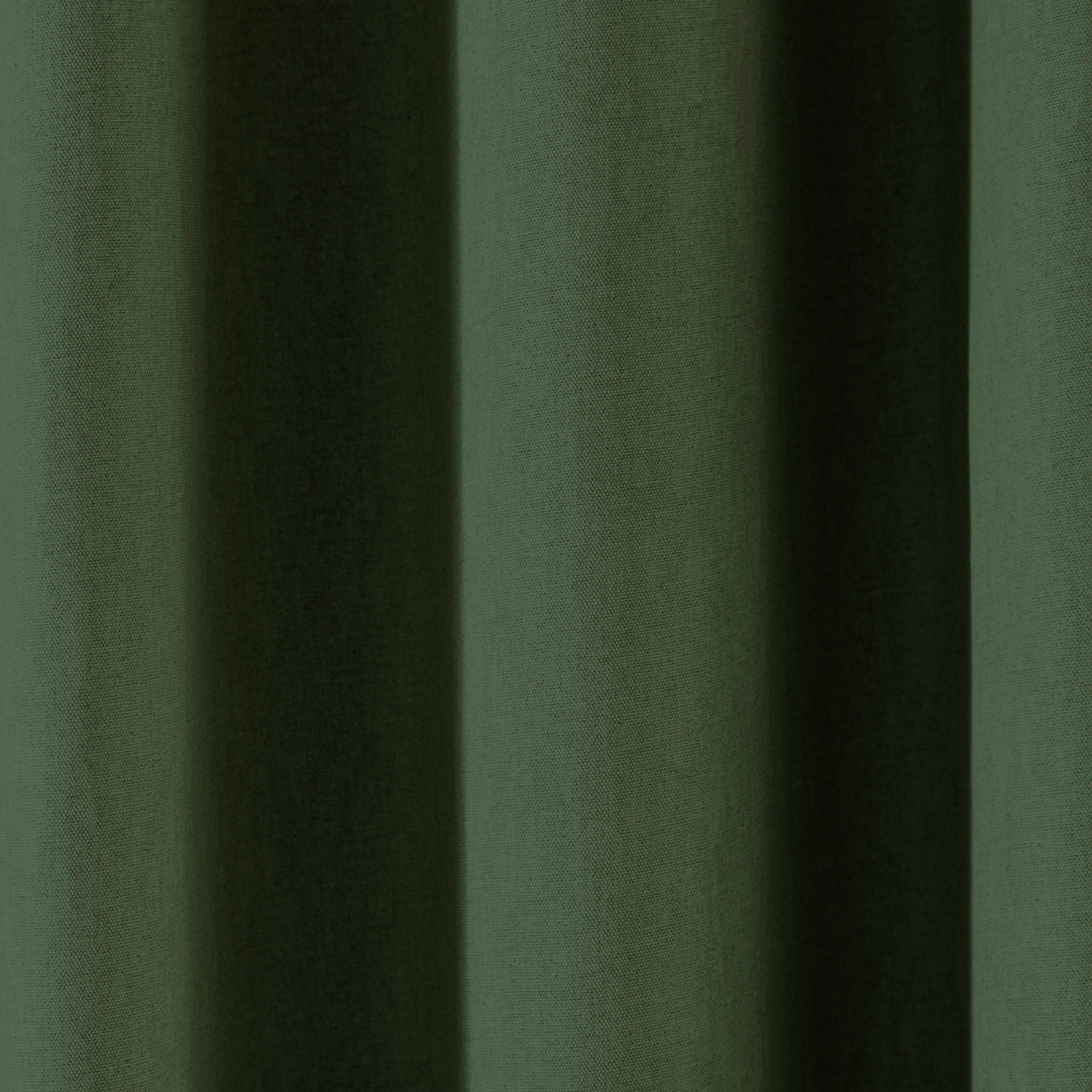 Pair of Eyelet Curtains Cannes by Fusion in Bottle Green