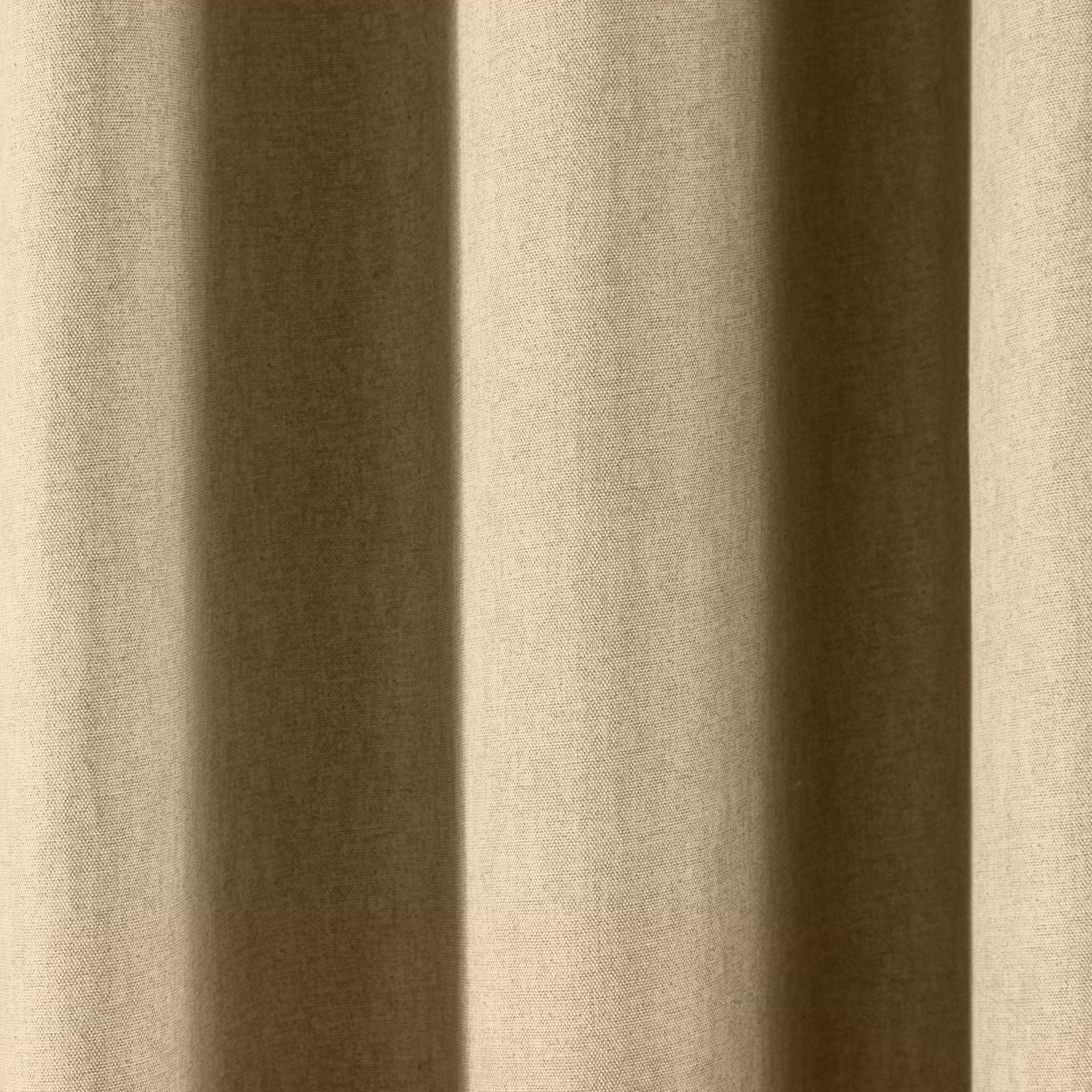 Pair of Eyelet Curtains Cannes by Fusion in Natural