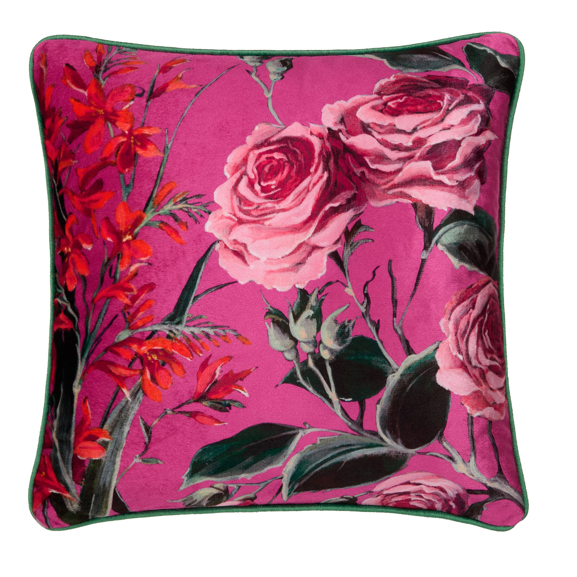 Cushion Cotswold Fantasia Dawn by Laurence Llewelyn-Bowen in Pink