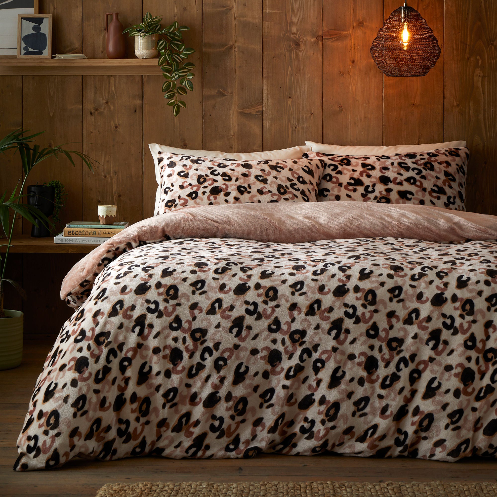 Duvet Cover Set Cosy Leopard by Fusion Snug in Natural