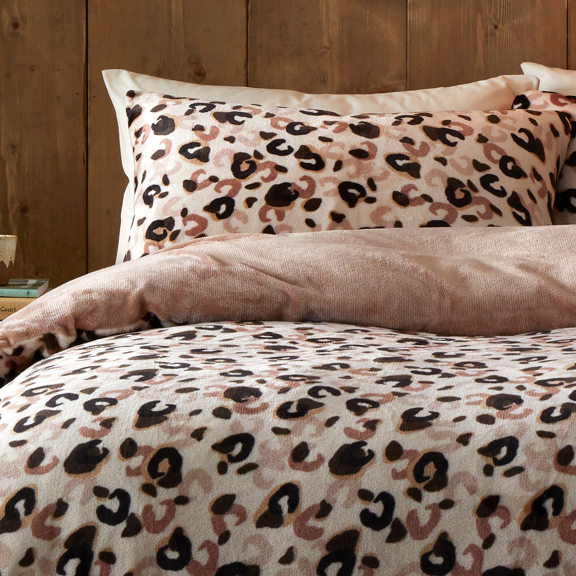 Duvet Cover Set Cosy Leopard by Fusion Snug in Natural