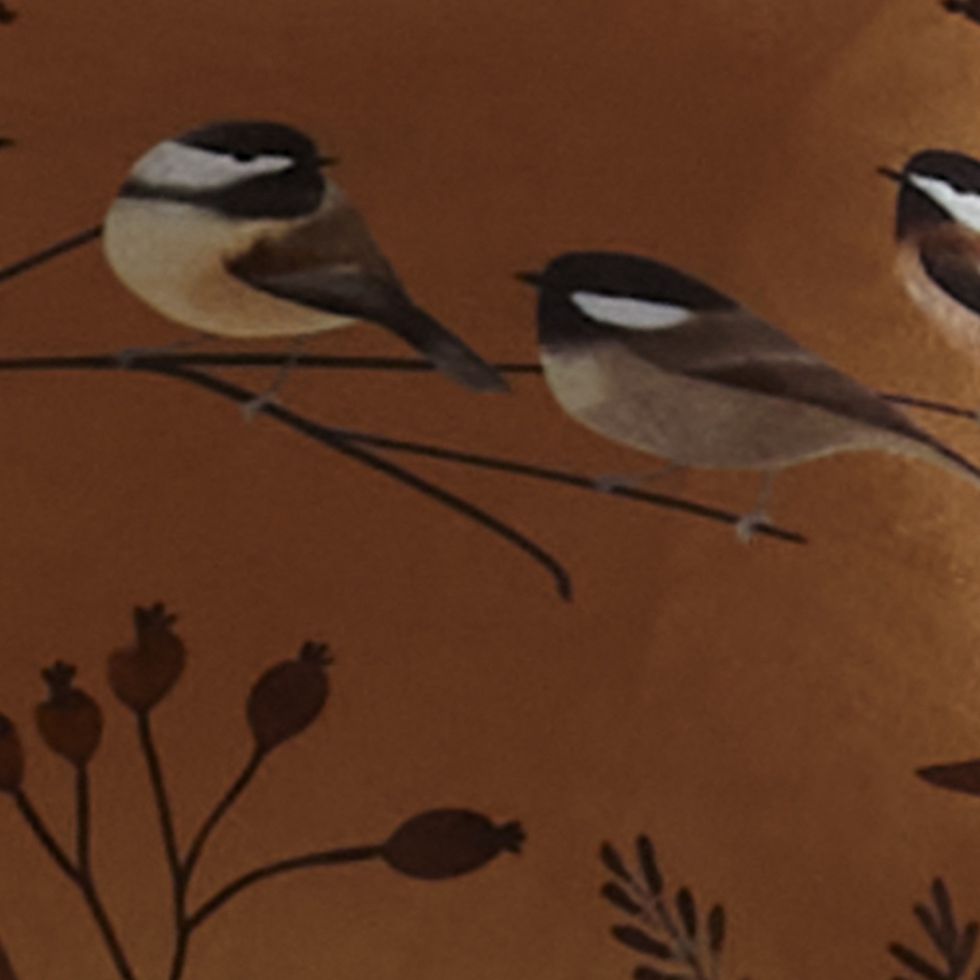 Filled Cushion Chickadee's by D&D Lodge in Gold