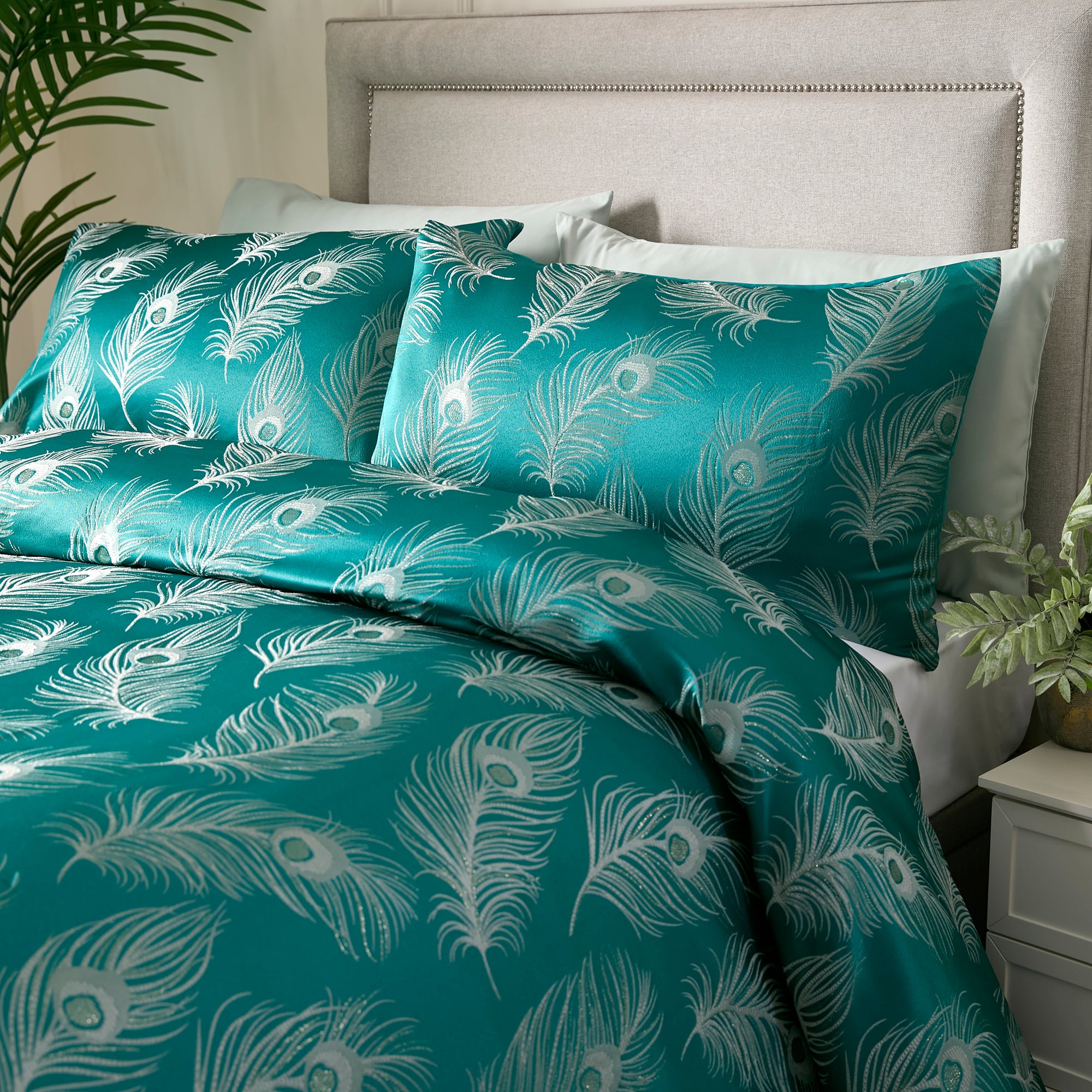 Duvet Cover Set Dandy by Laurence Llewelyn-Bowen in Teal