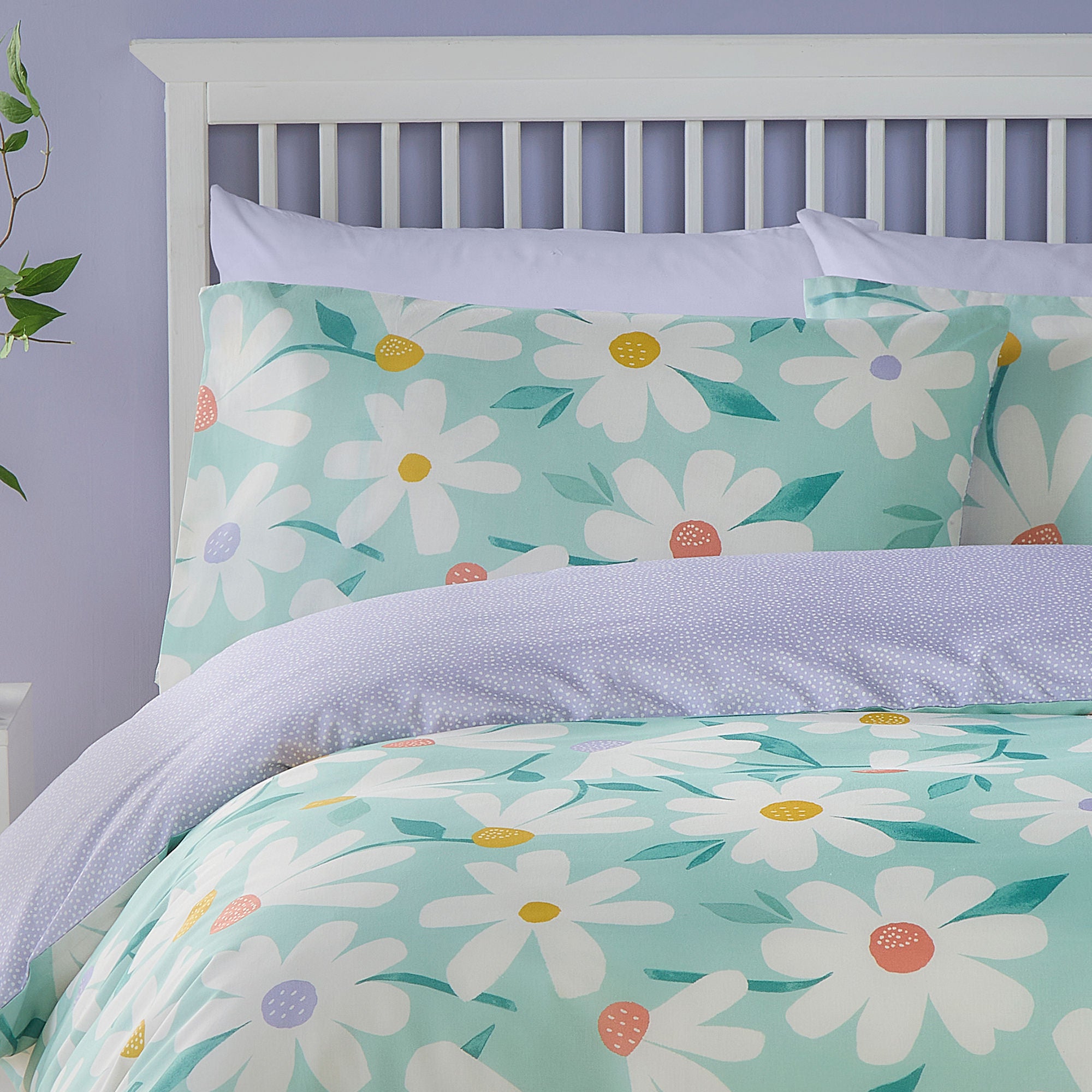 Duvet Cover Set Daisy by Fusion in Duck Egg