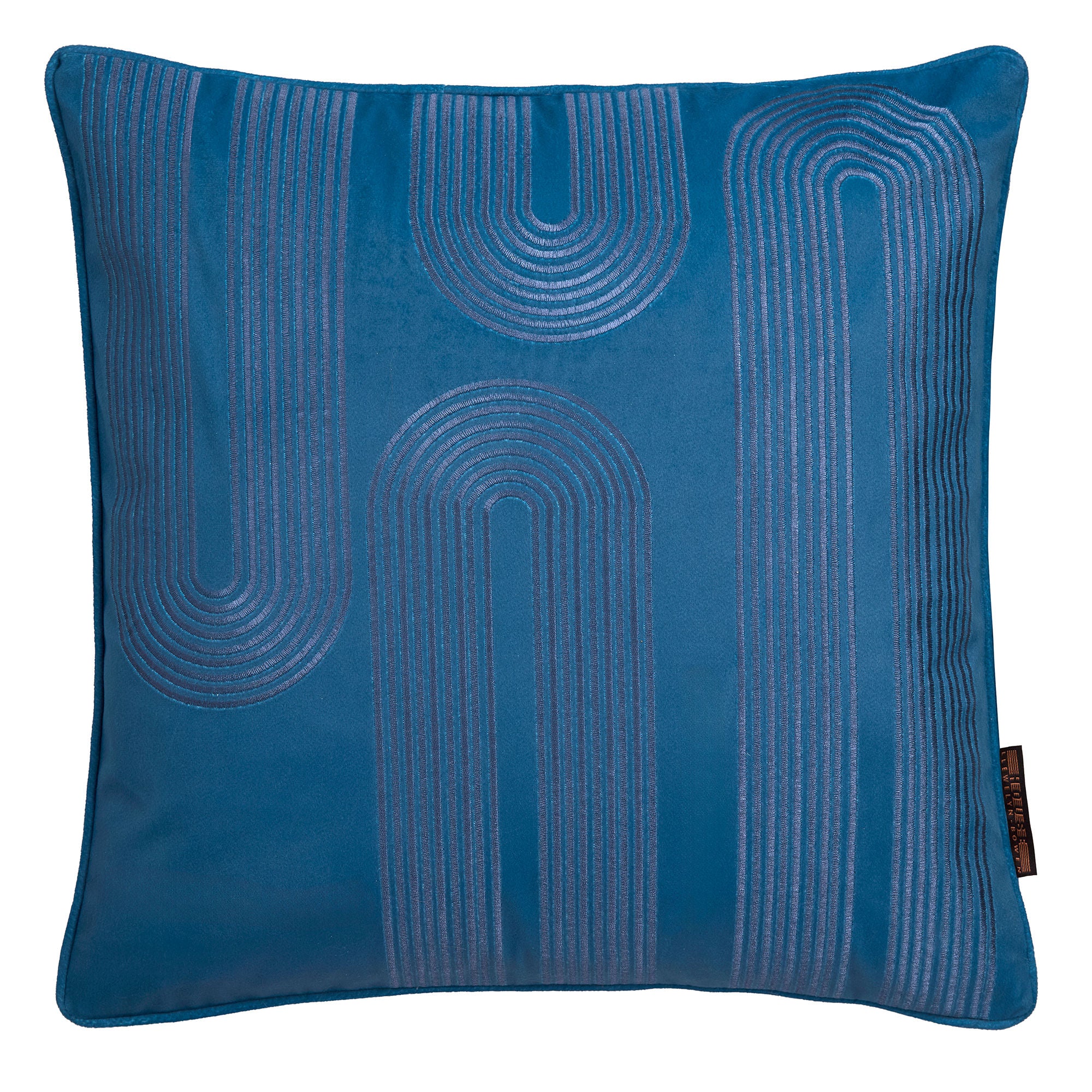 Cushion Diva Embroidery by Laurence Llewelyn-Bowen in Teal