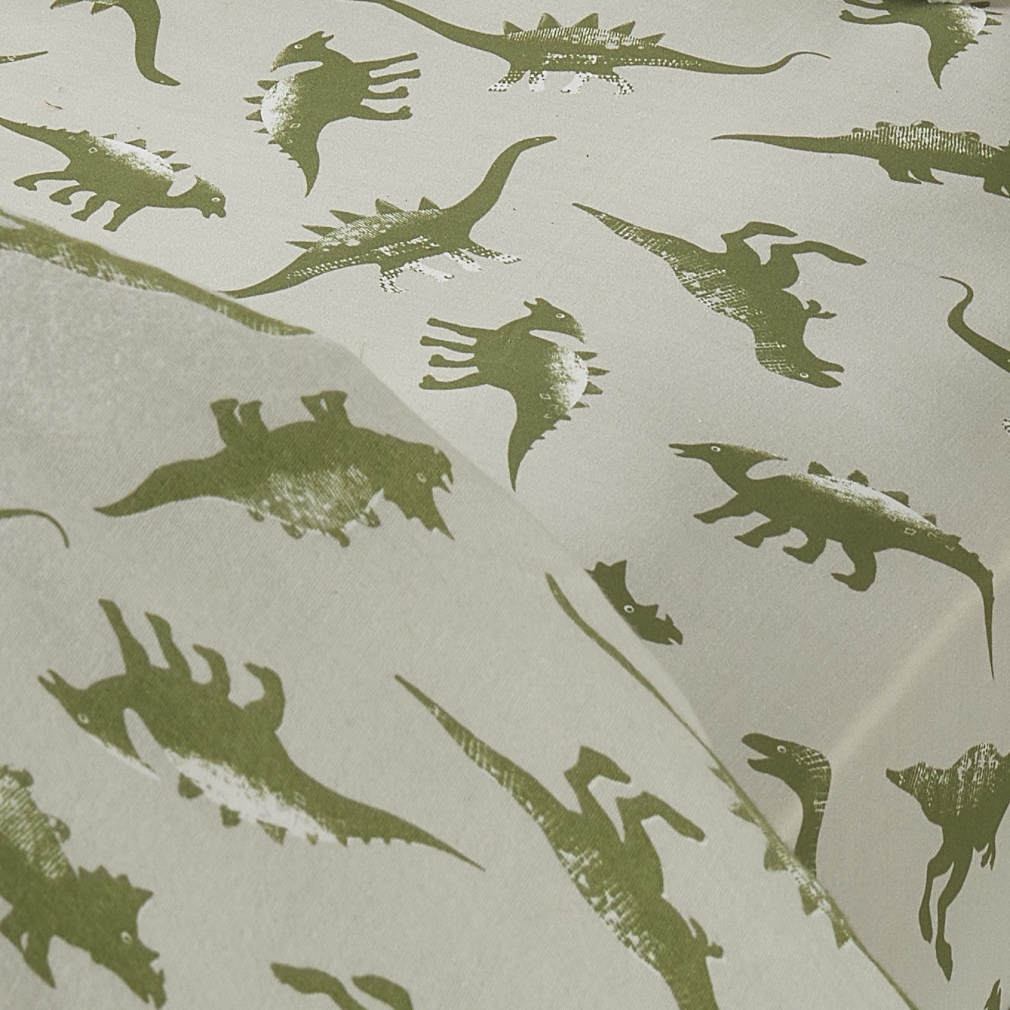 25cm Fitted Bed Sheet Dino by Bedlam in Green