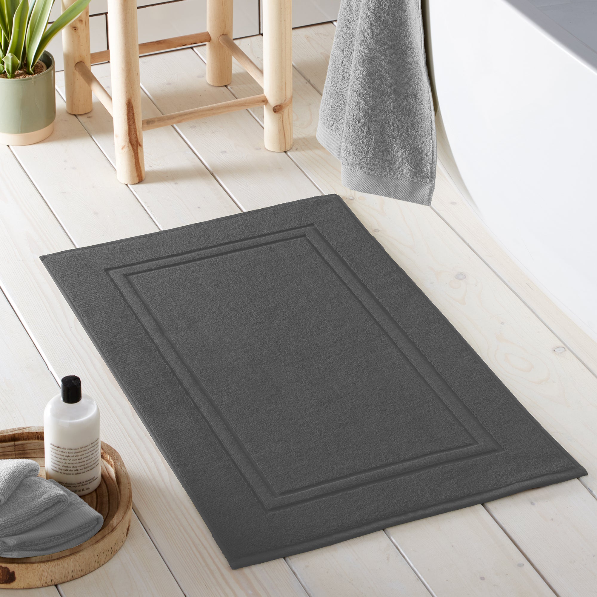 Bath Mat Abode Eco by Drift Home in Charcoal