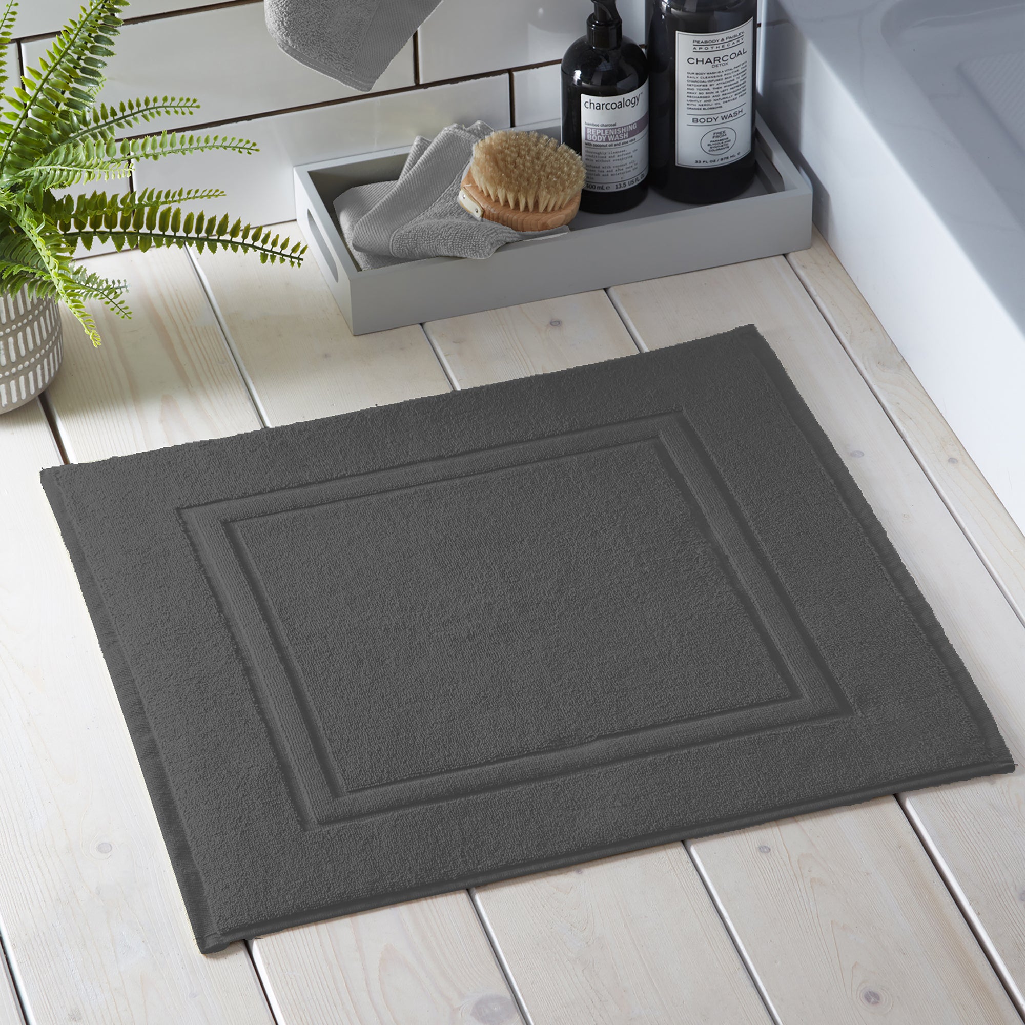 Shower Mat Abode Eco by Drift Home in Charcoal