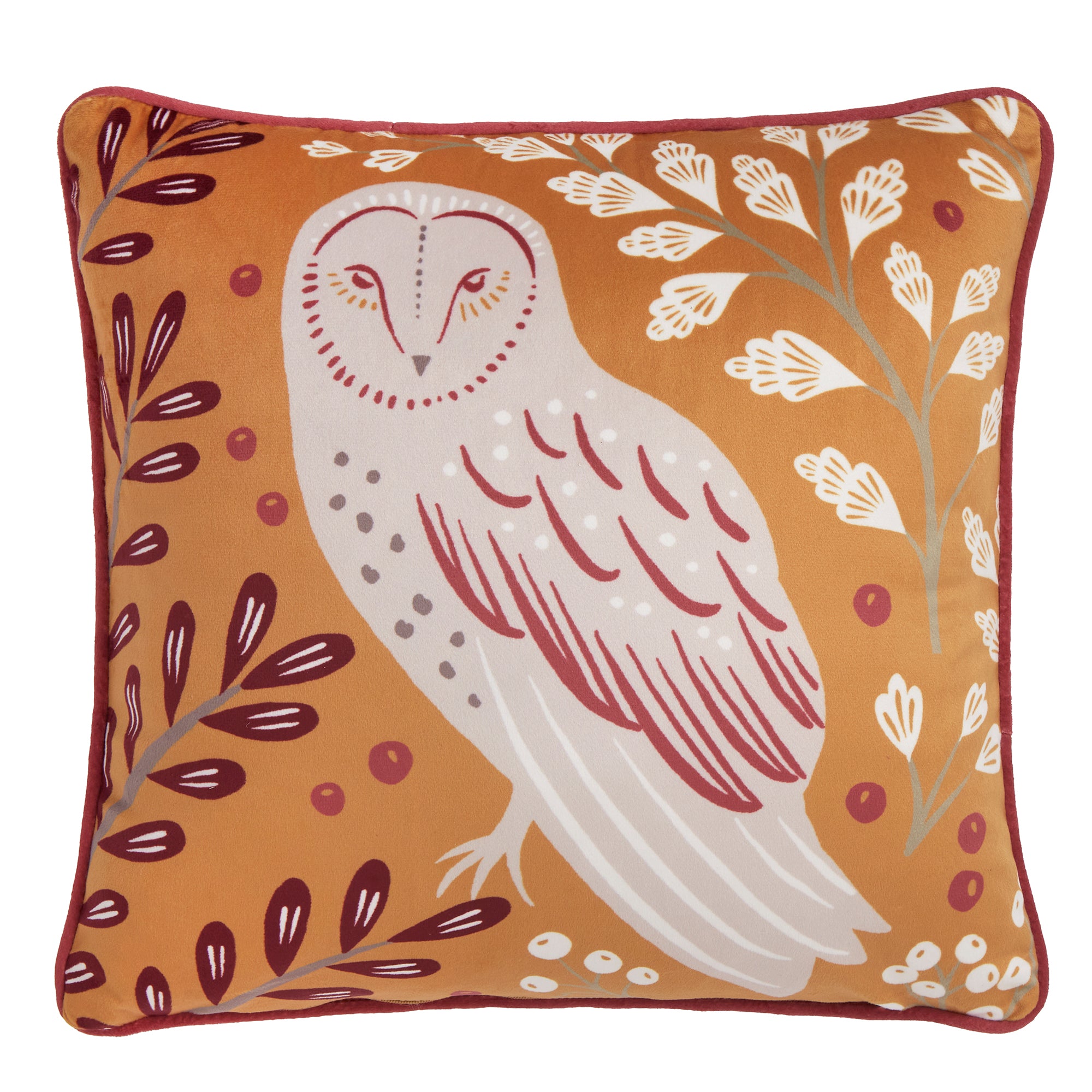 Cushion Enchanted by Dreams & Drapes Lodge in Red