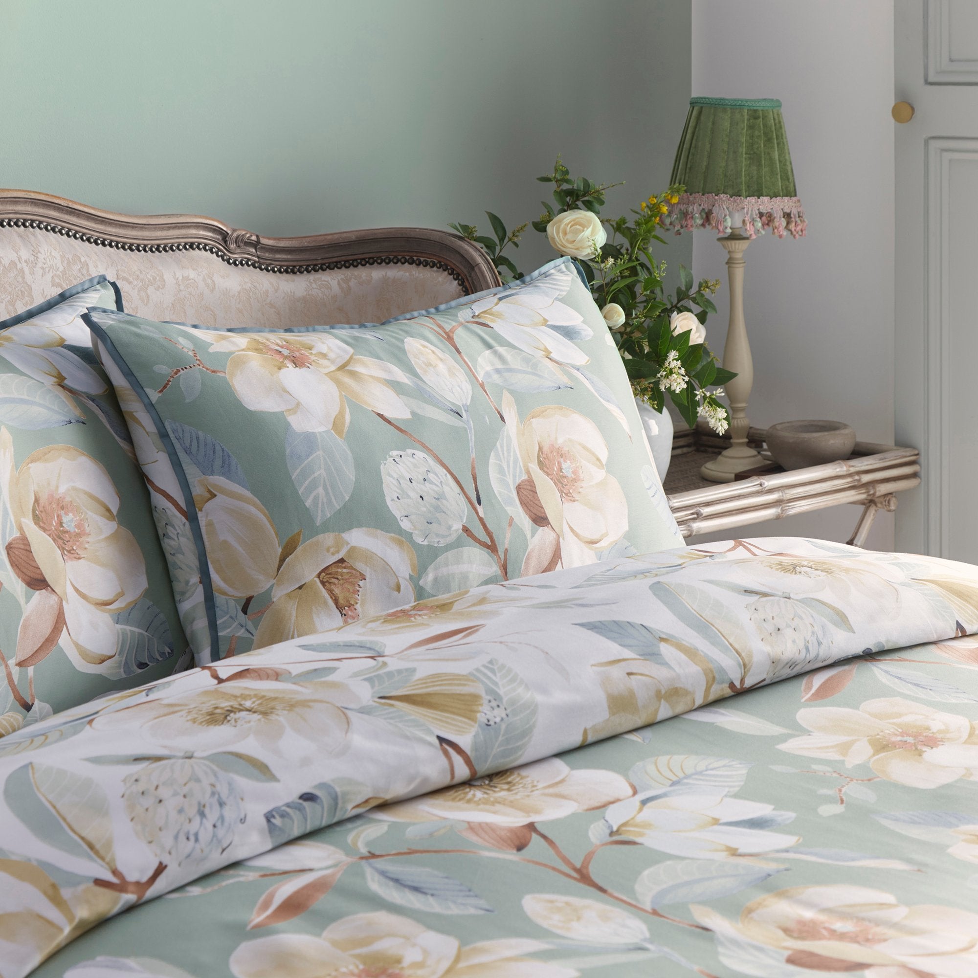 Duvet Cover Set Eleanor by Appletree Heritage in Green