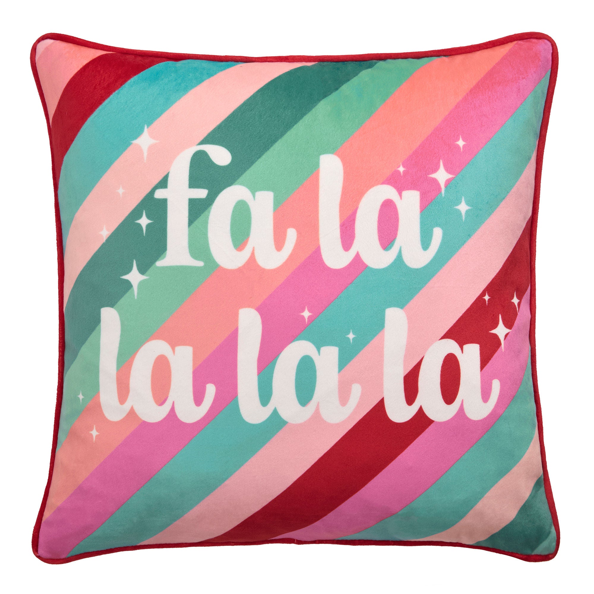 Cushion Christmas Fa La La by Fusion in Multi