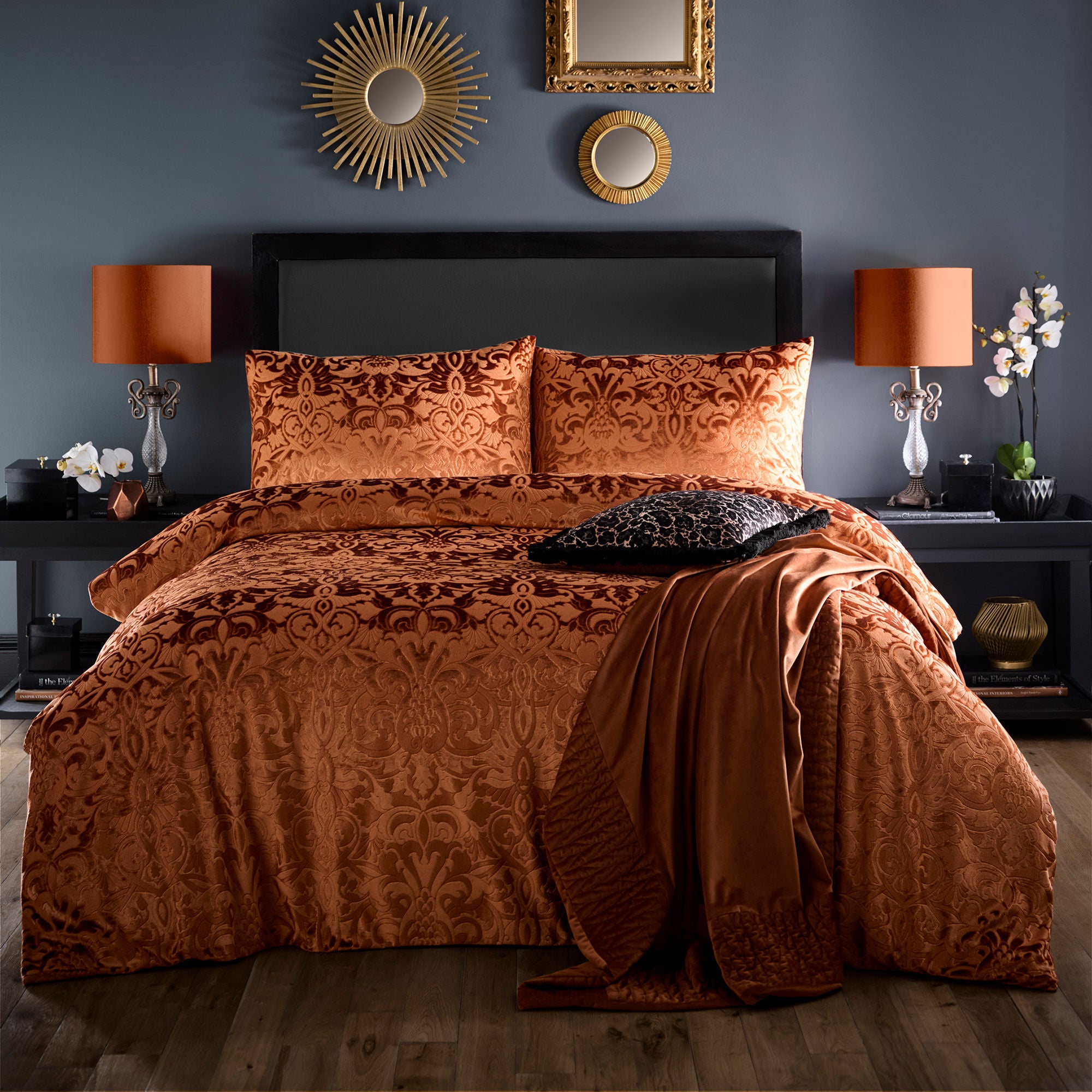 Duvet Cover Set Firenza by Laurence Llewelyn-Bowen in Spice