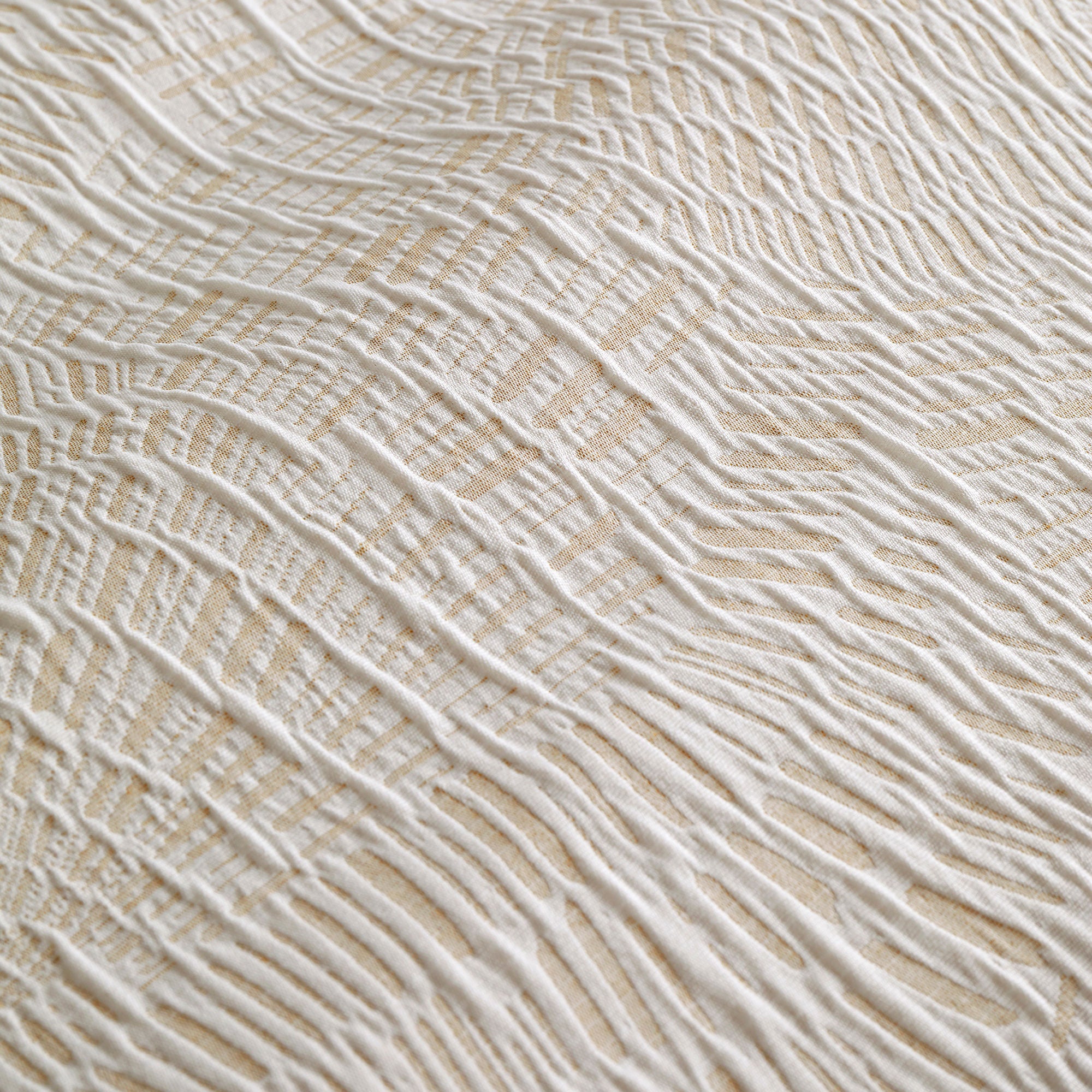 Duvet Cover Set Fossil Jacquard by Appletree Loft in Natural