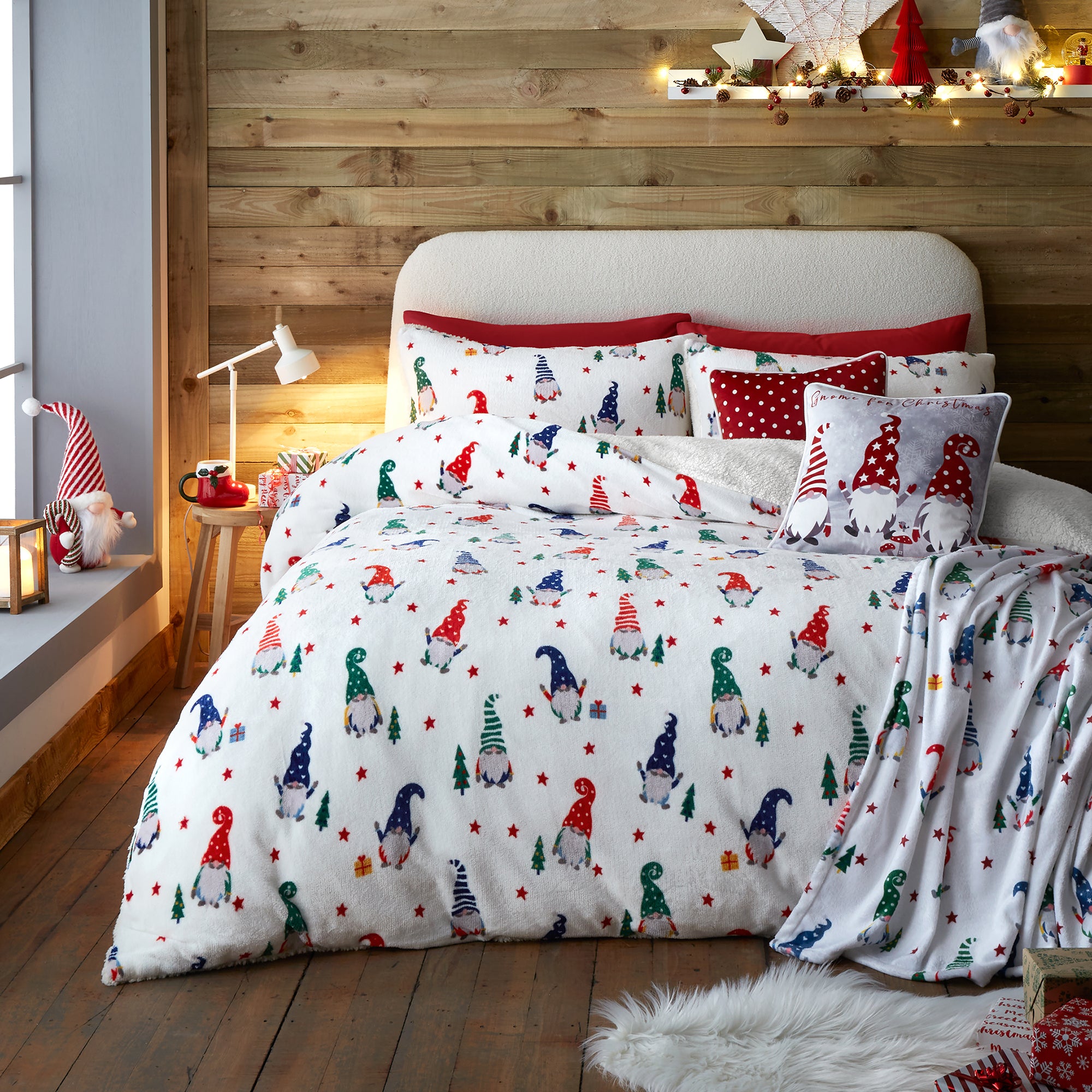 Throw Festive Gonks by Fusion in Red