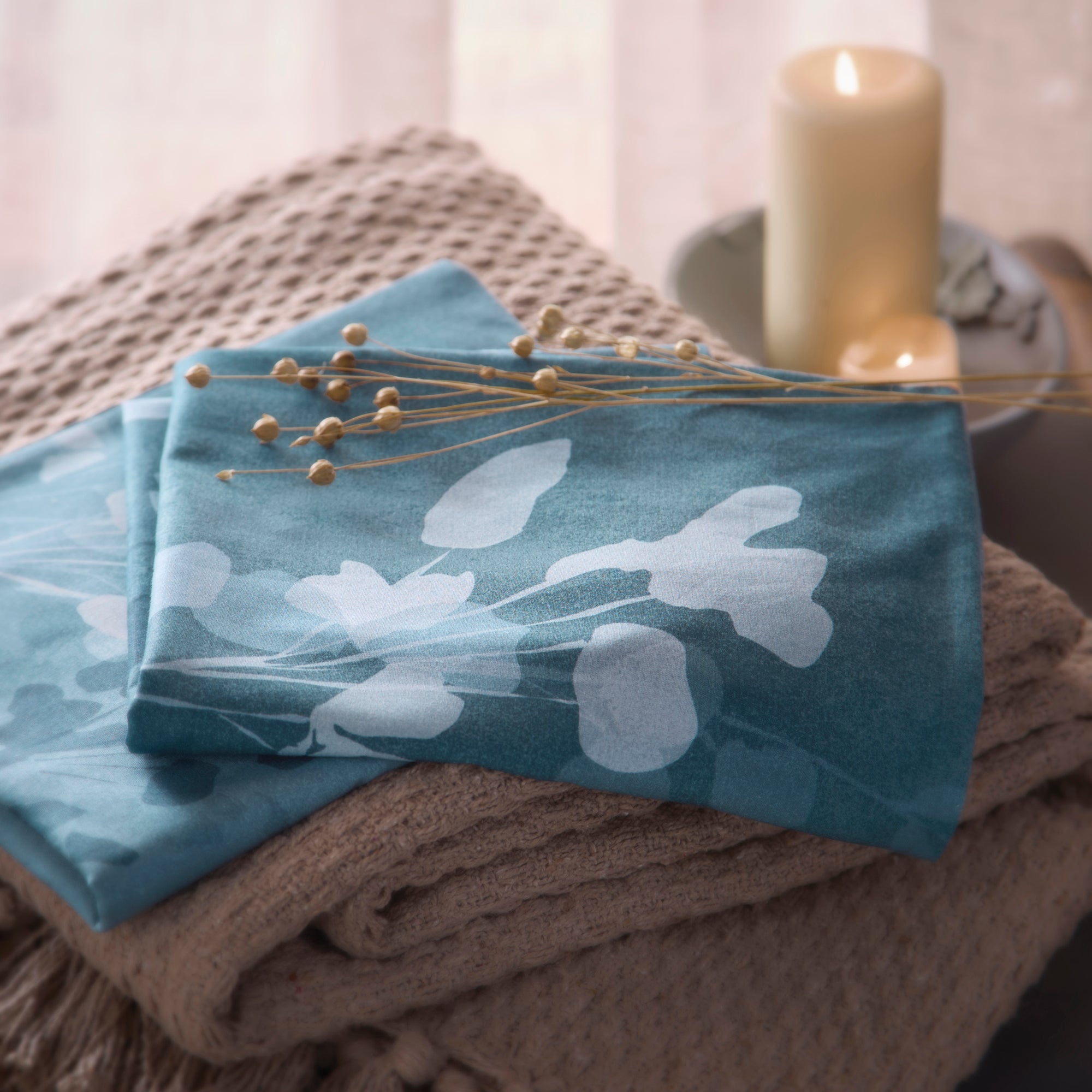 Duvet Cover Set Flynn by Drift Home in Teal