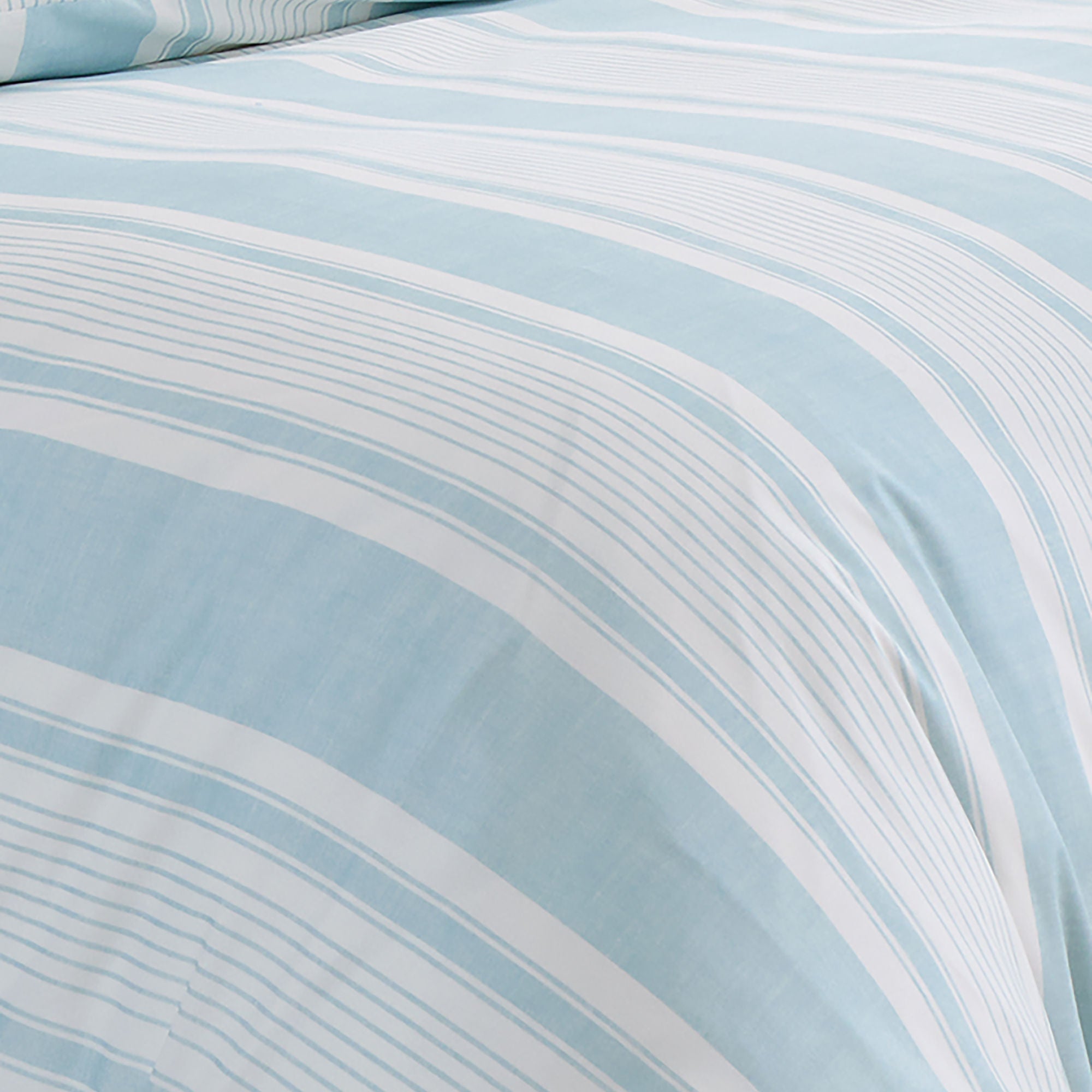 Duvet Cover Set Finlay Stripe by Dreams & Drapes Decorative in Blue