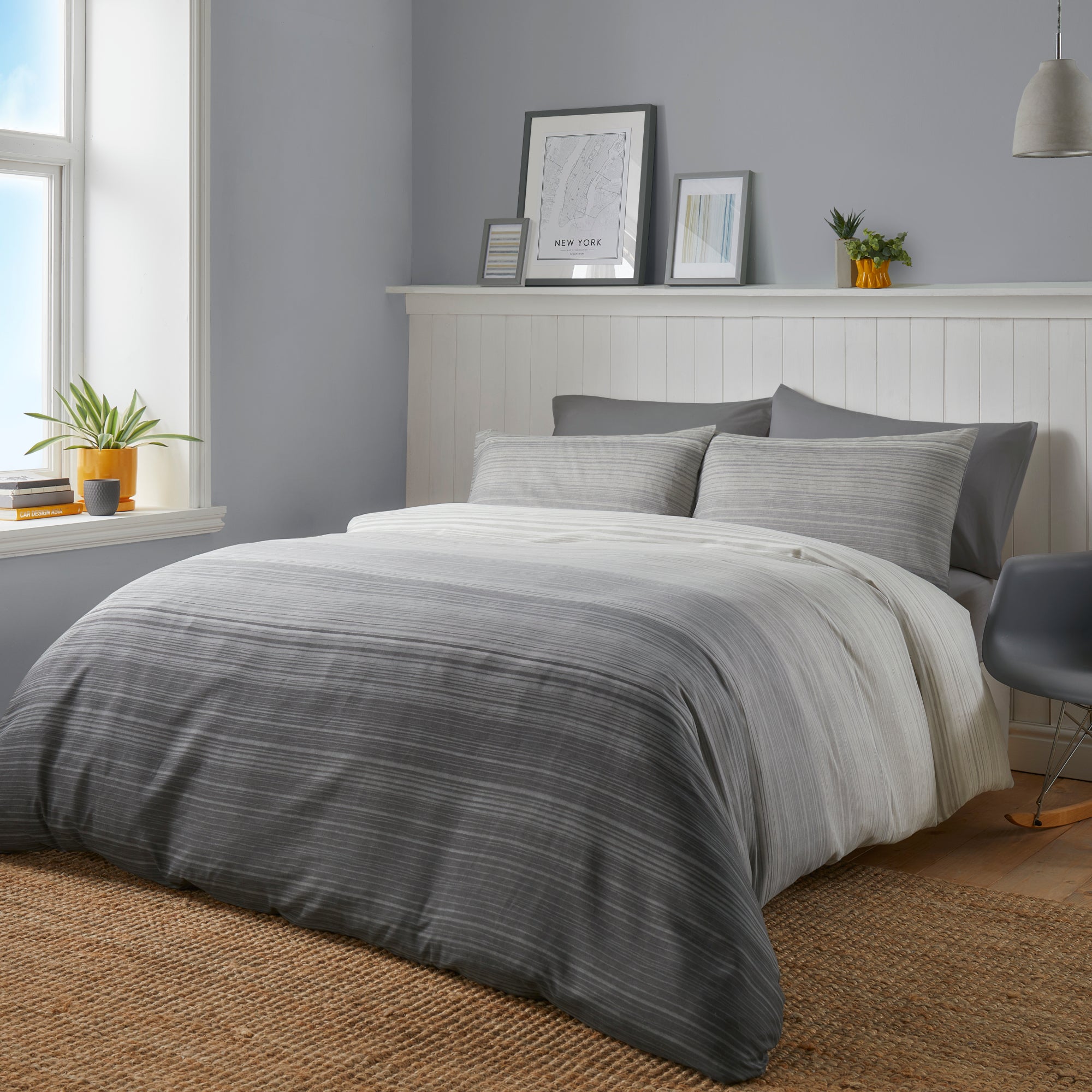Duvet Cover Set Fairhaven by Fusion in Charcoal