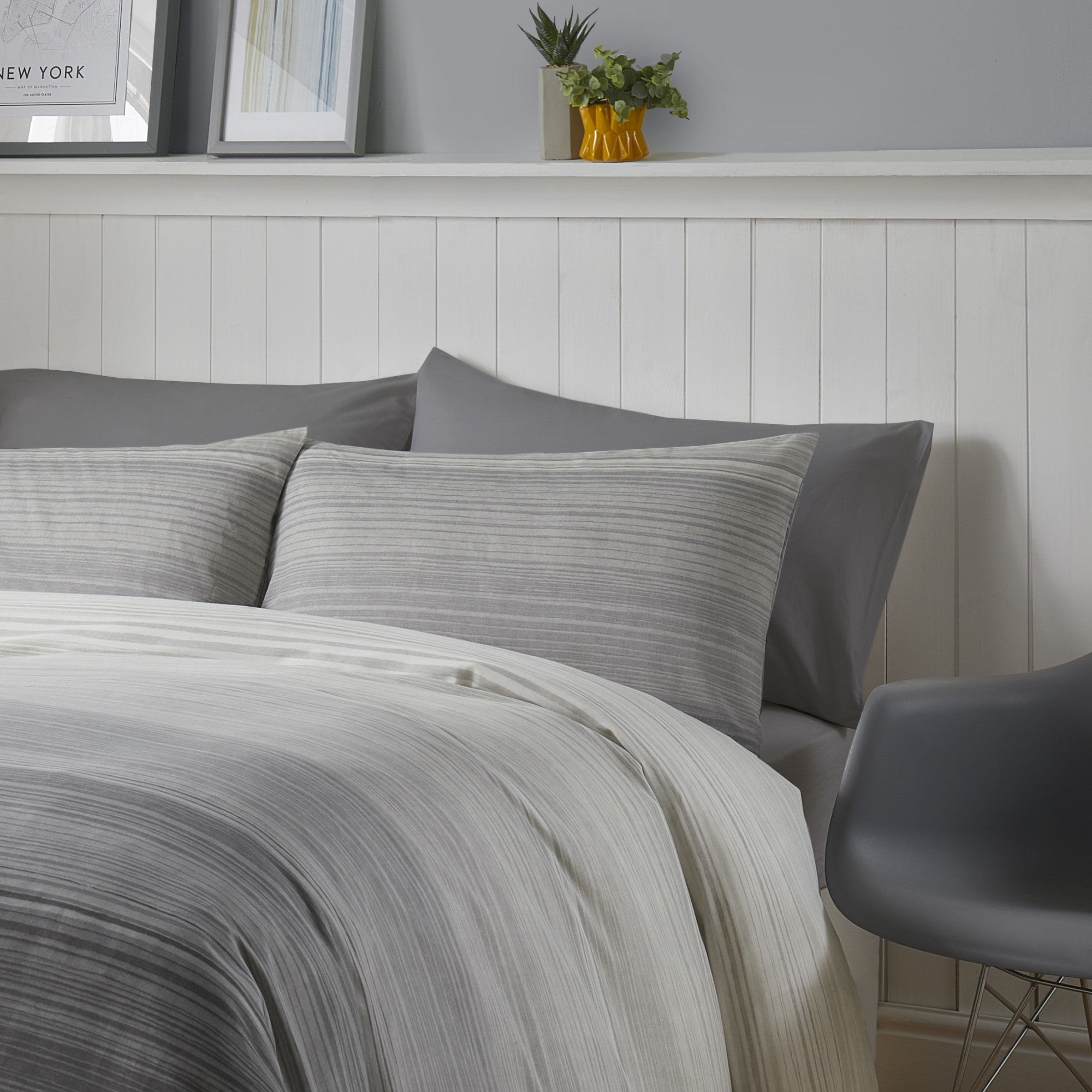 Duvet Cover Set Fairhaven by Fusion in Charcoal