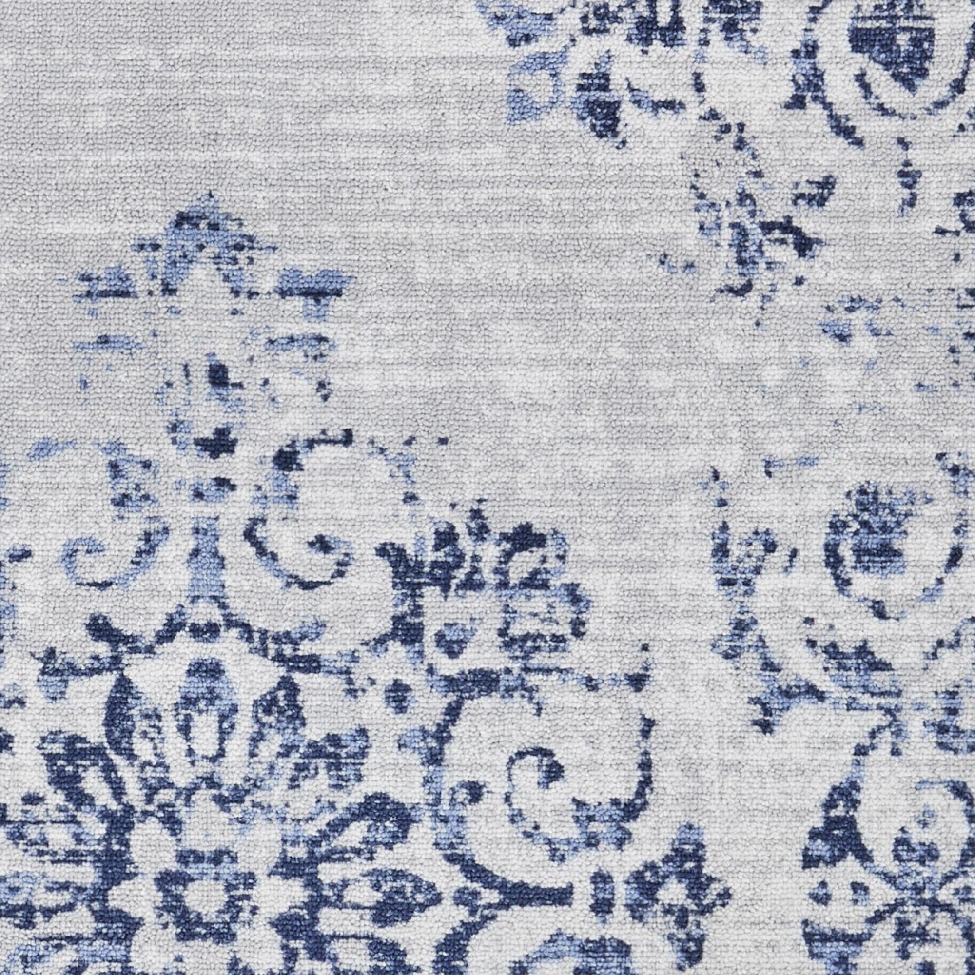 Washable Rug Faraday by Dreams & Drapes Design in Blue