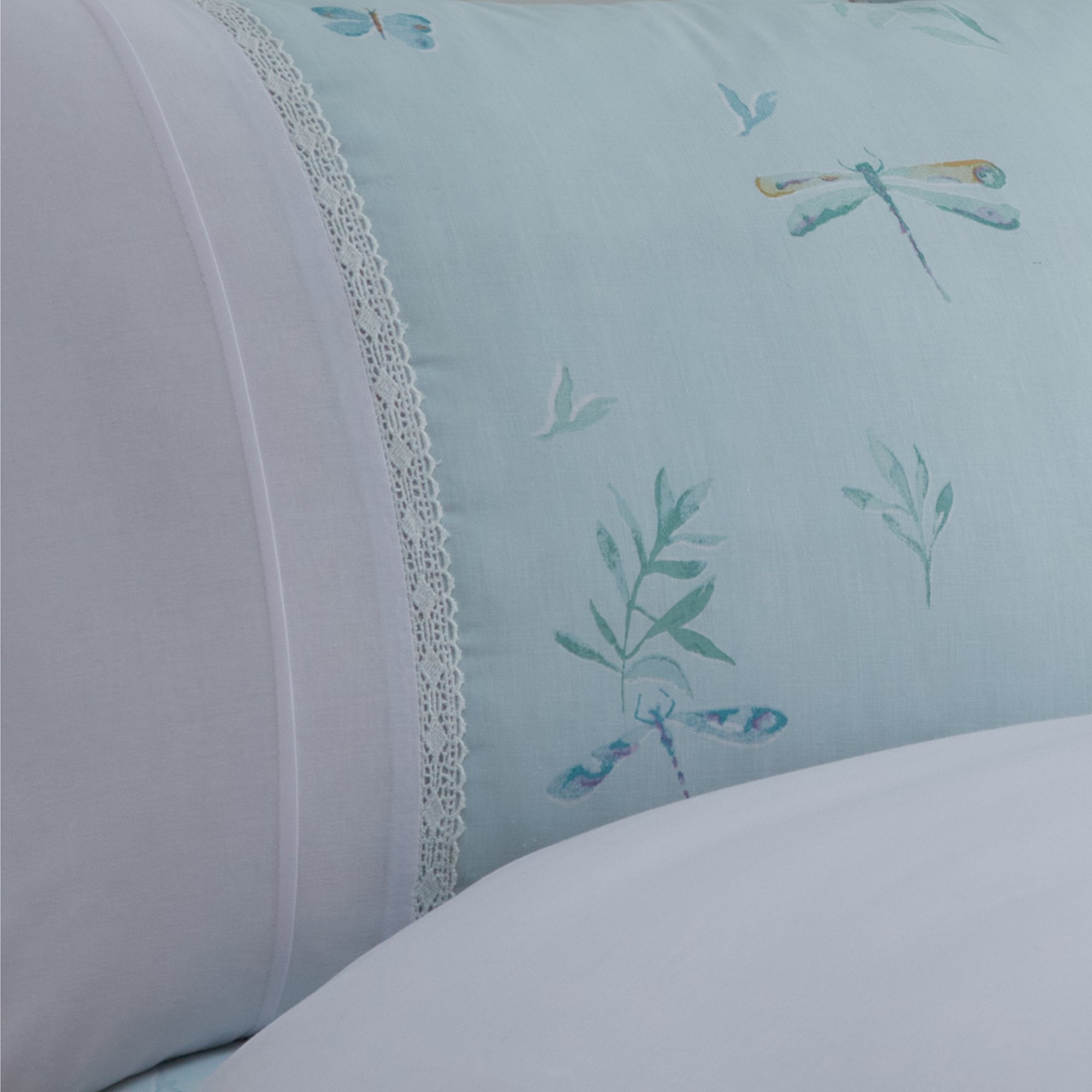 Duvet Cover Set Fifi by Dreams & Drapes Decorative in Duck Egg