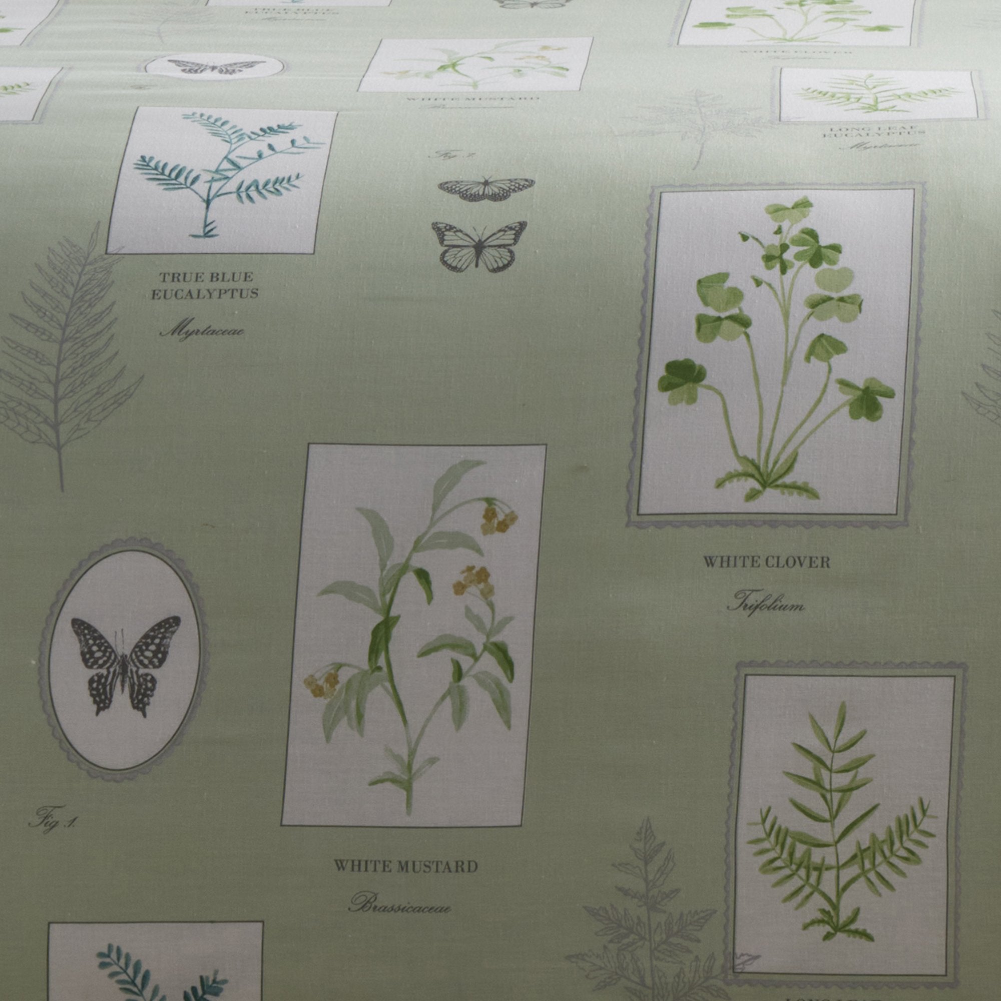 Duvet Cover Set Floral Garden by Dreams & Drapes Design in Green