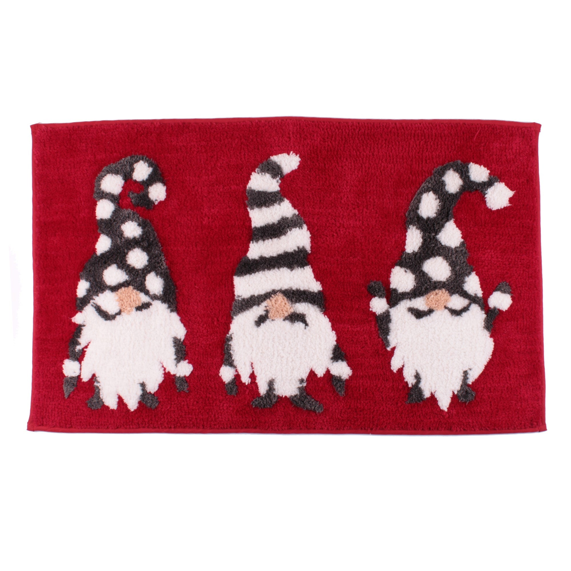 Bath Mat Gonks by Fusion Christmas in Red
