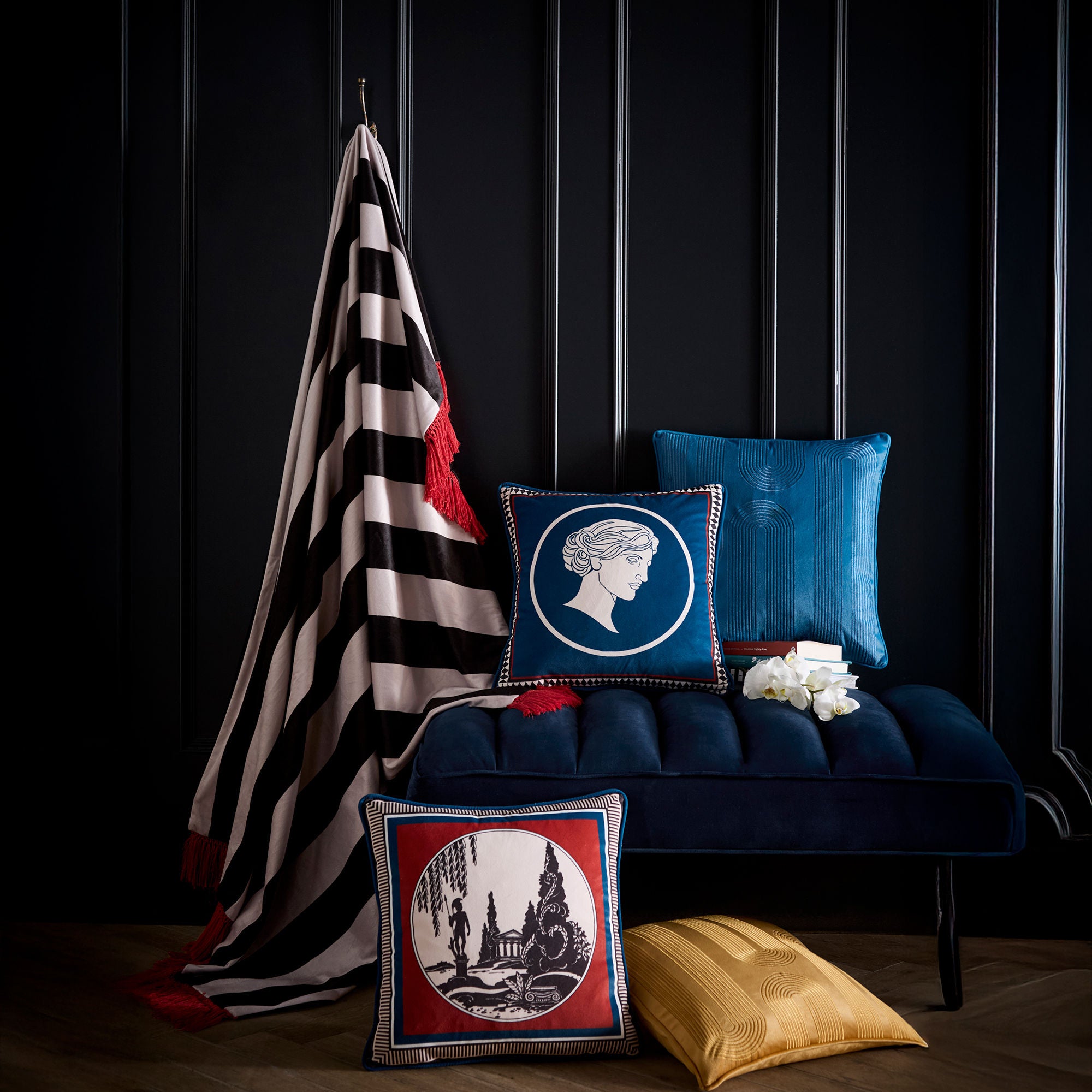Cushion Goddess by Laurence Llewelyn-Bowen in Teal
