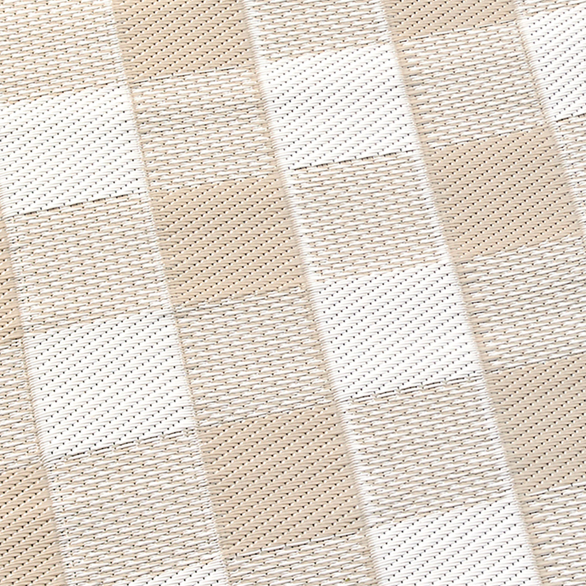 Outdoor Rug Gingham by Dreams & Drapes Design in Natural – Stylish Home