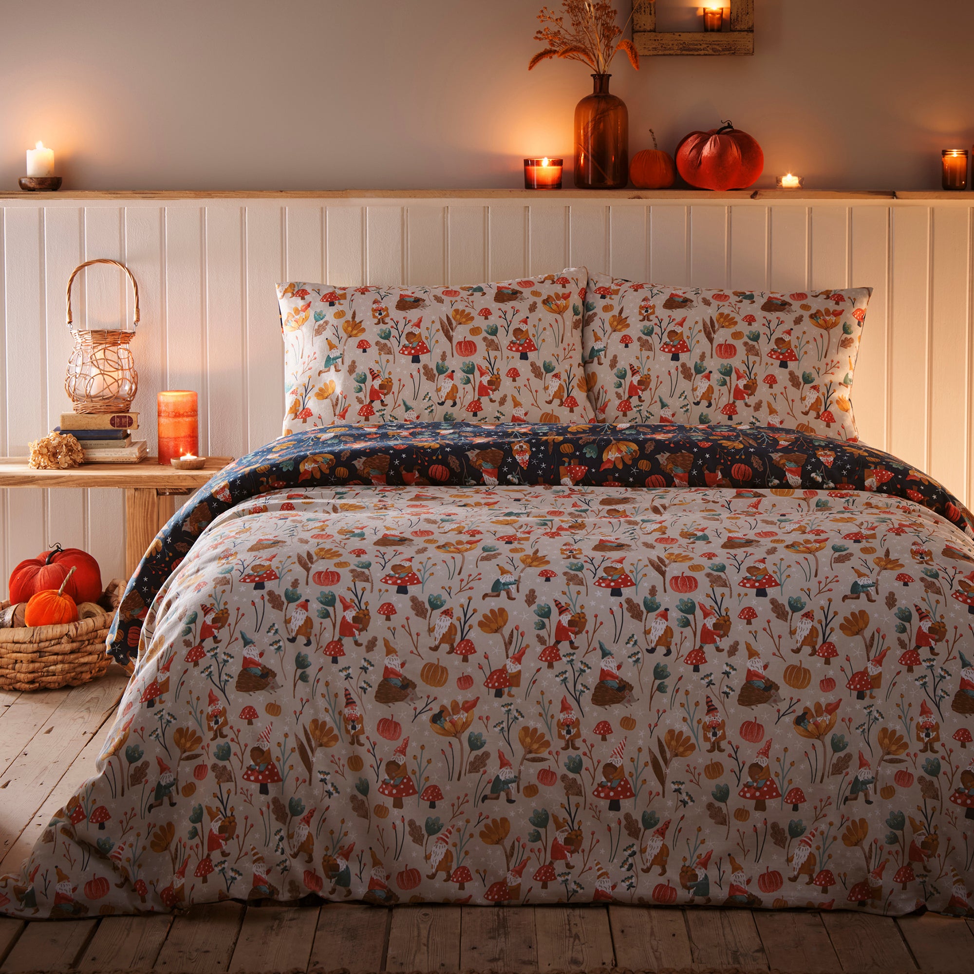 Duvet Cover Set Gonks and Friends by Fusion in Natural